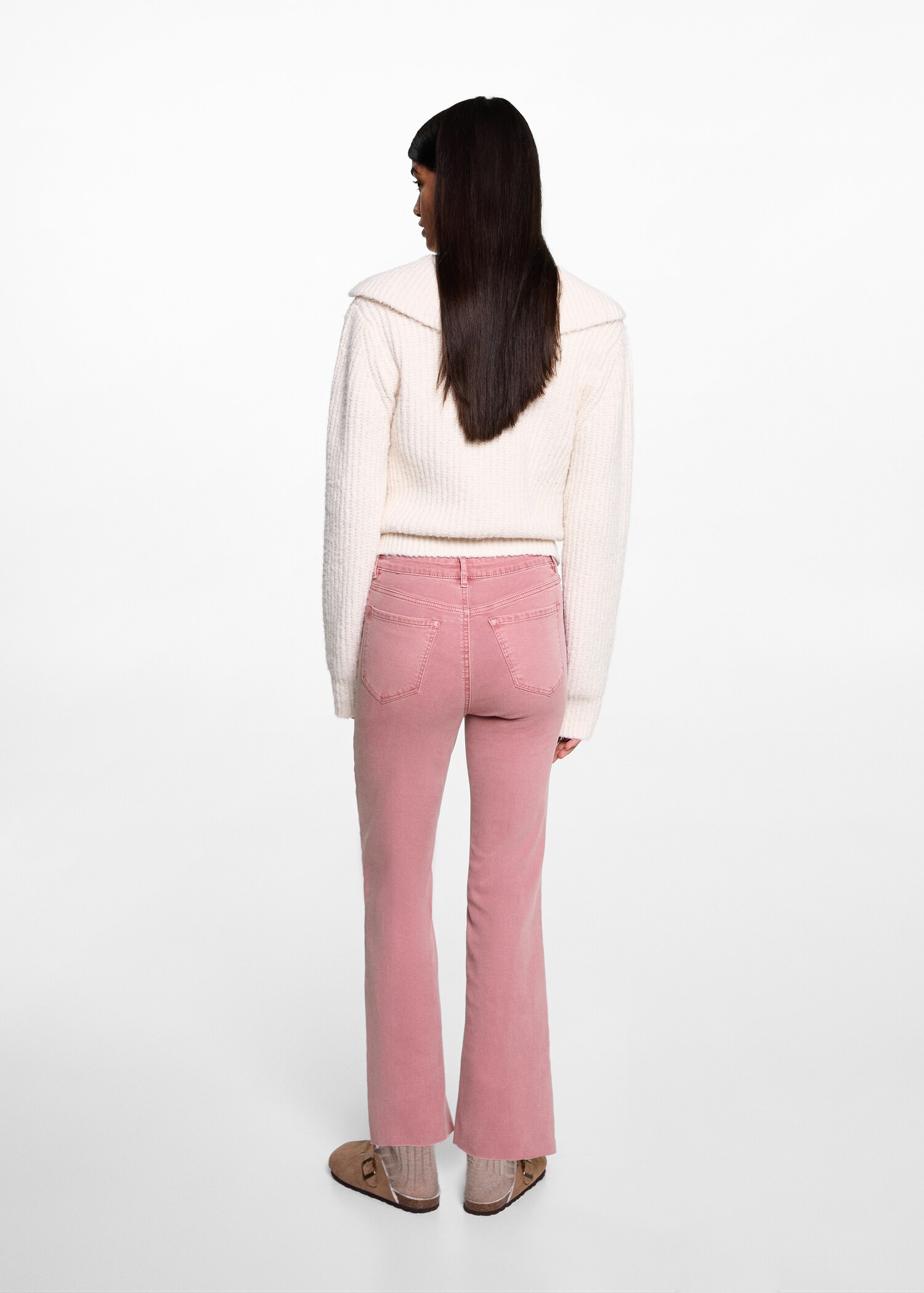 Crop flared jeans - Reverse of the article