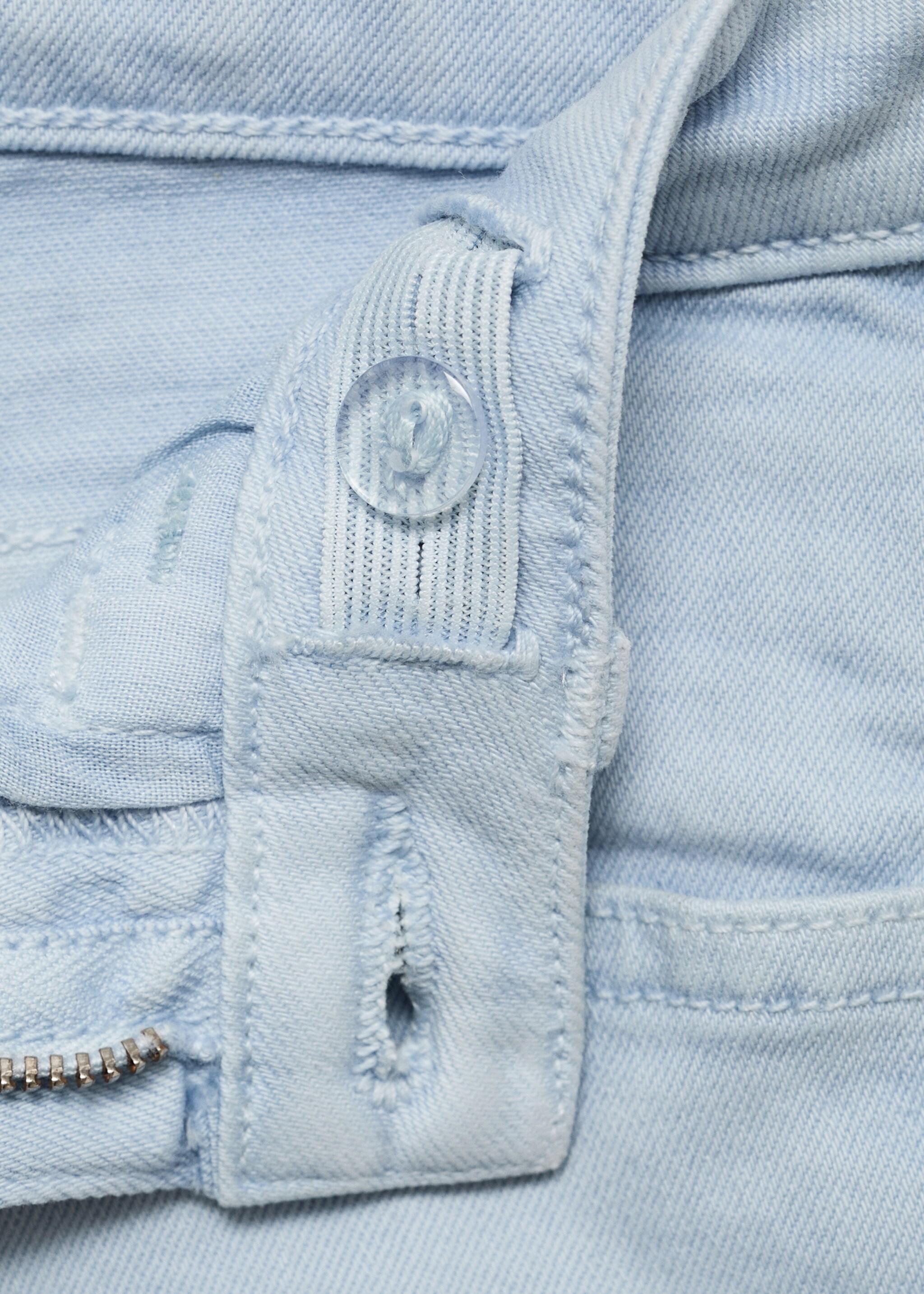 Flared jeans with slits - Details of the article 0, China Blue. Ref: 77041016-00.