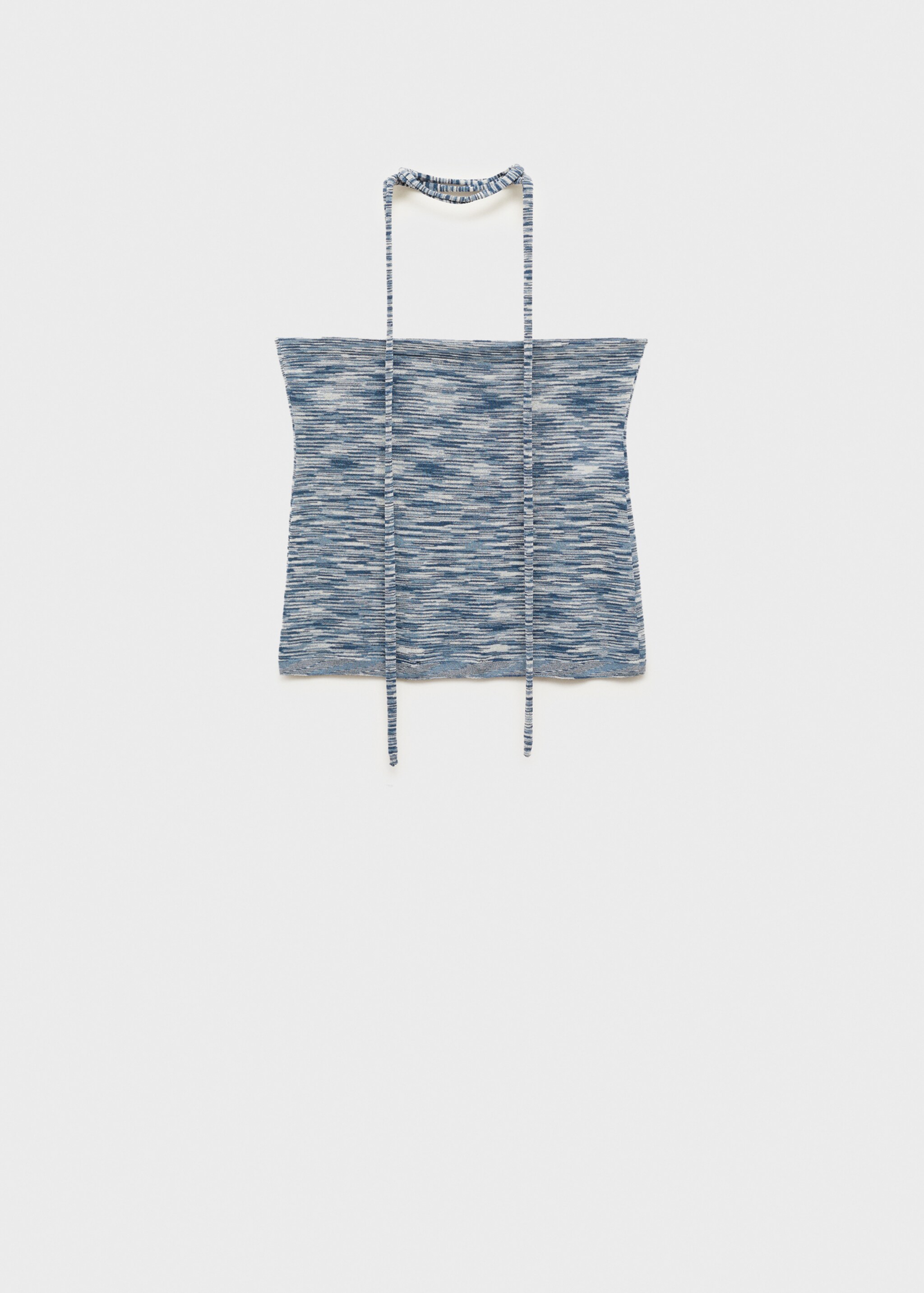 Bandeau choker top - Article without model, Blue. Ref: 77041505-00.