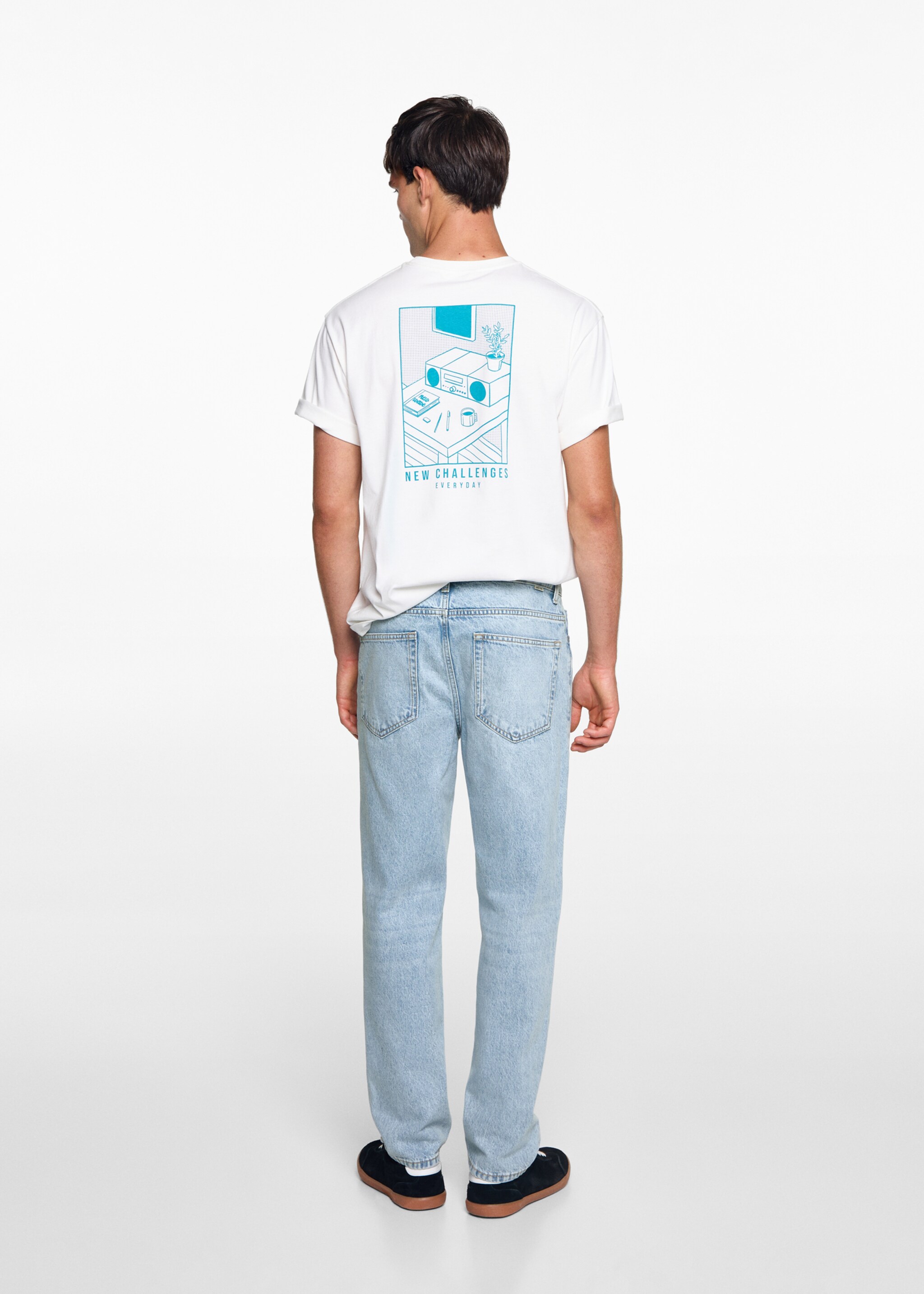 Jean regular-fit - Verso de l’article, Bleu clair. Ref: 77041508-00.