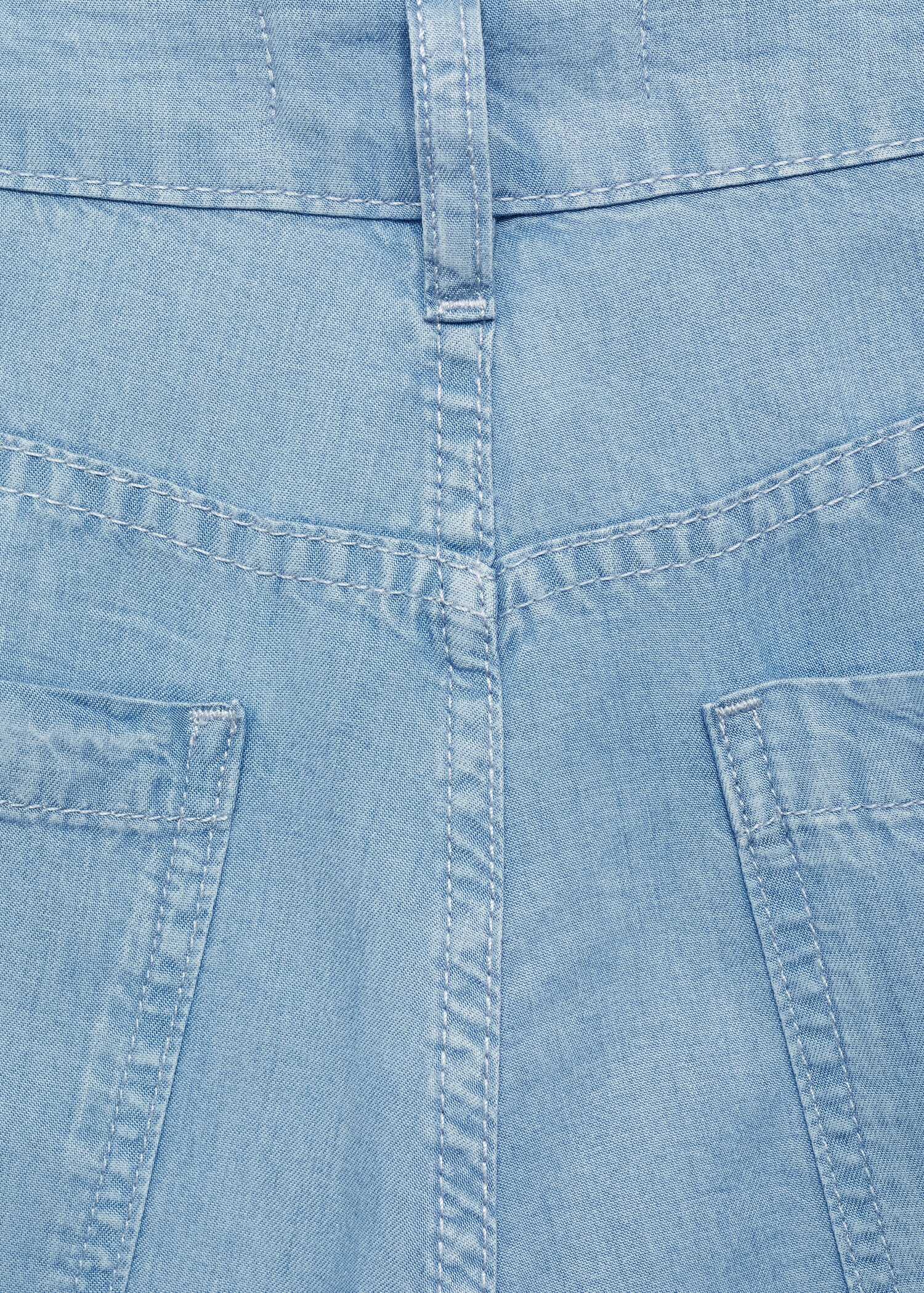 Pantalón wideleg lyocell - Detalle del artículo 0