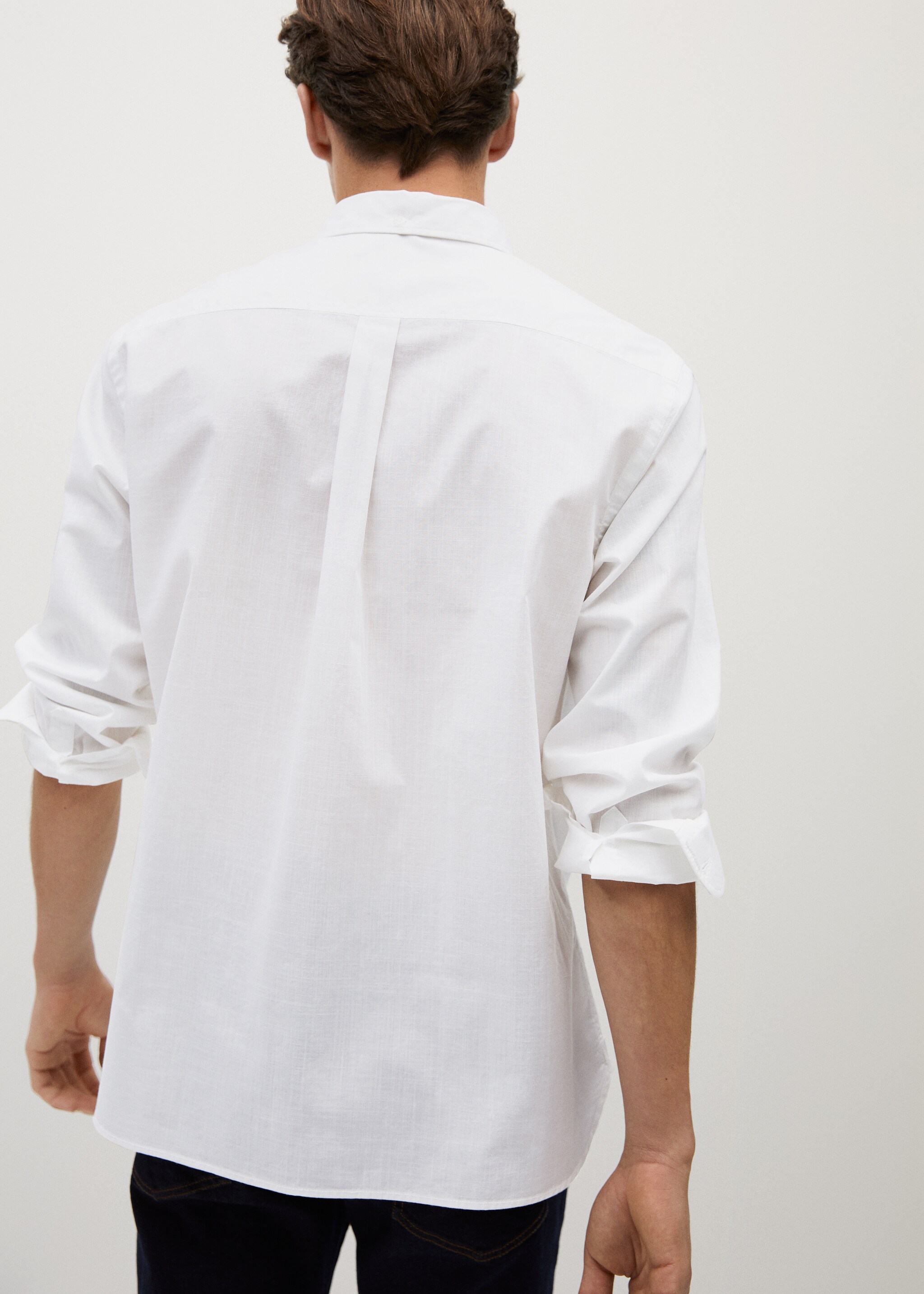 Regular-fit 100% Tencel shirt - Reverse of the article