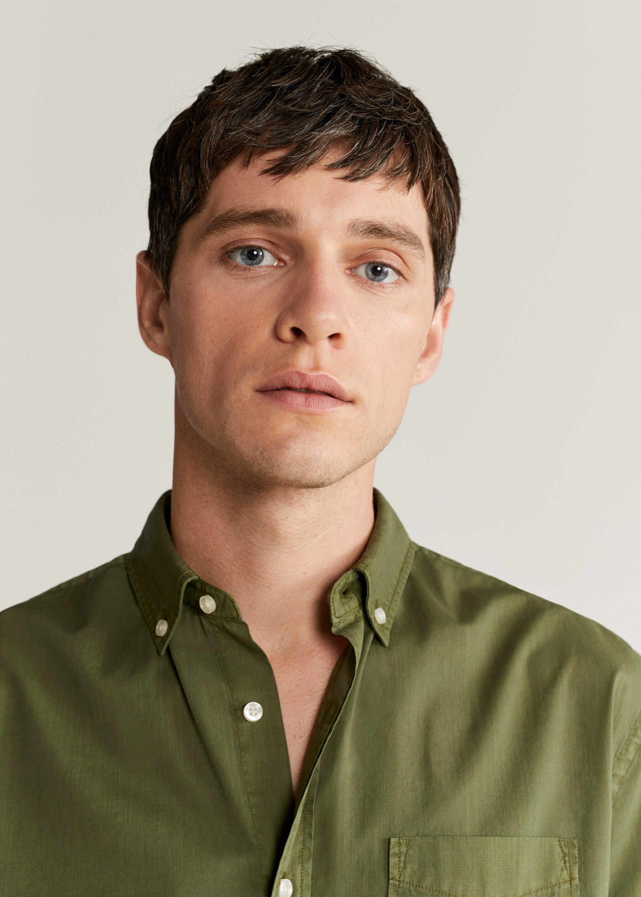 Regular-fit 100% Tencel shirt - Details of the article 2