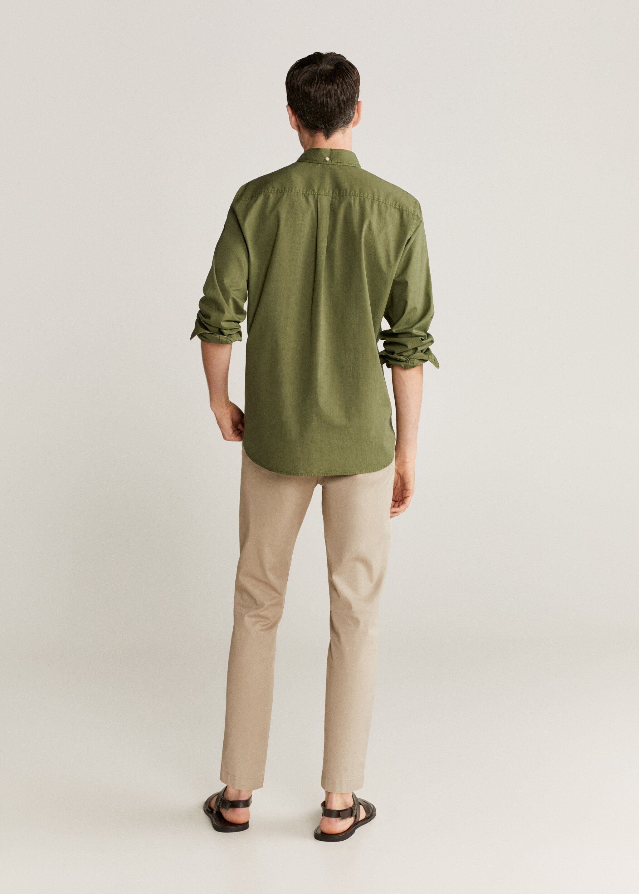 Regular-fit 100% Tencel shirt - Reverse of the article