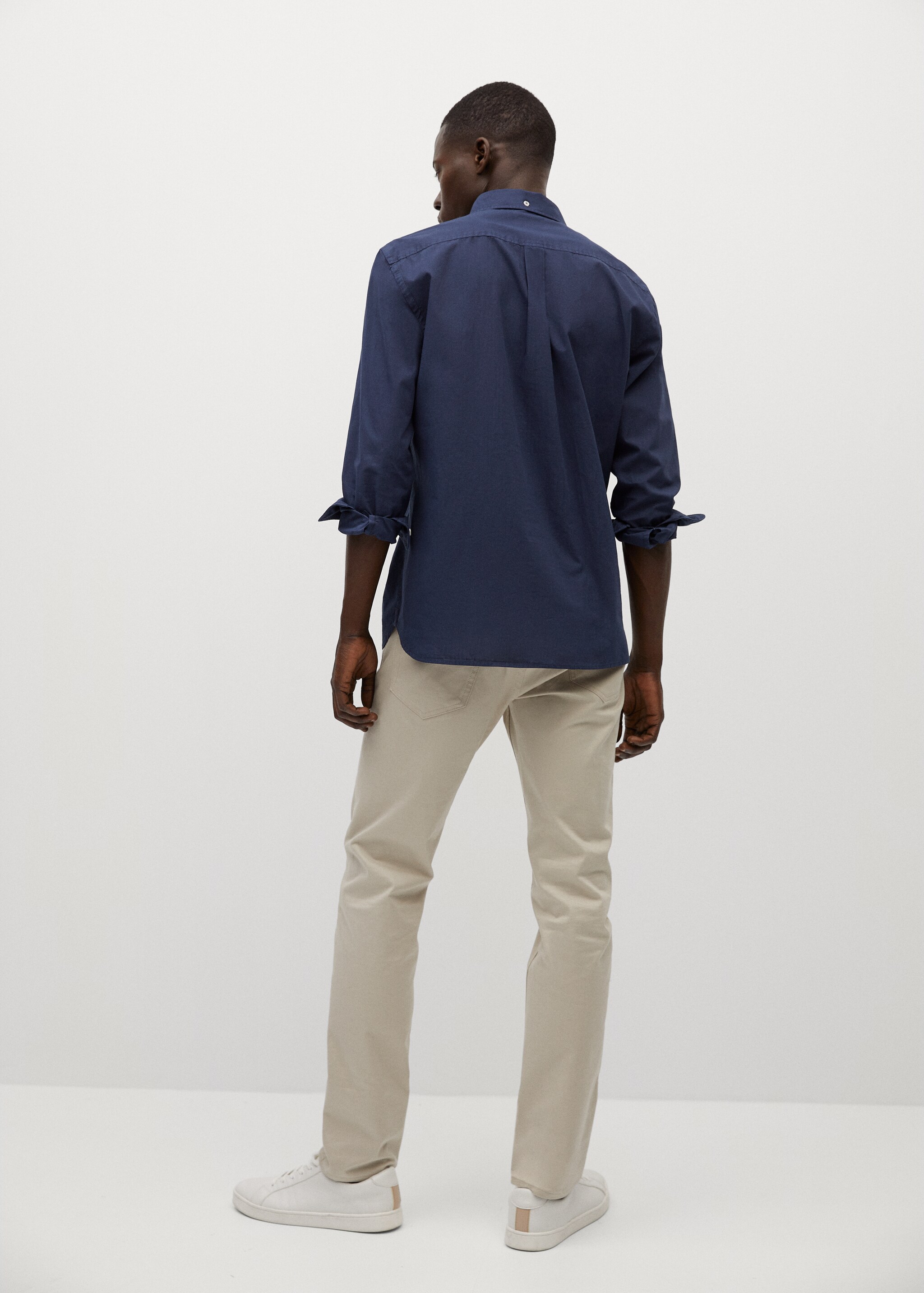 Regular-fit 100% Tencel shirt - Reverse of the article