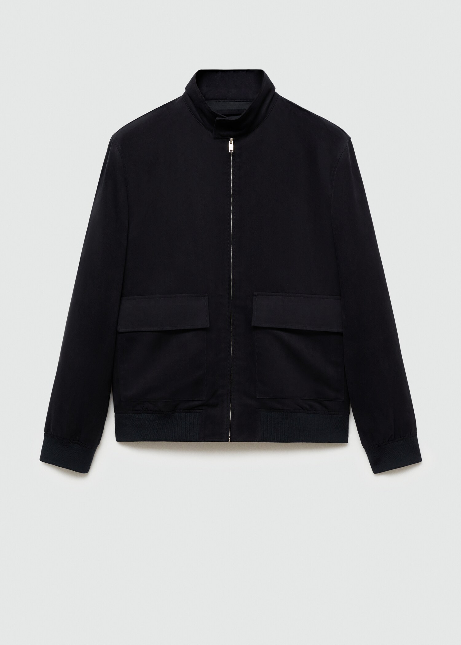 Suede-effect jacket with zip - Article without model