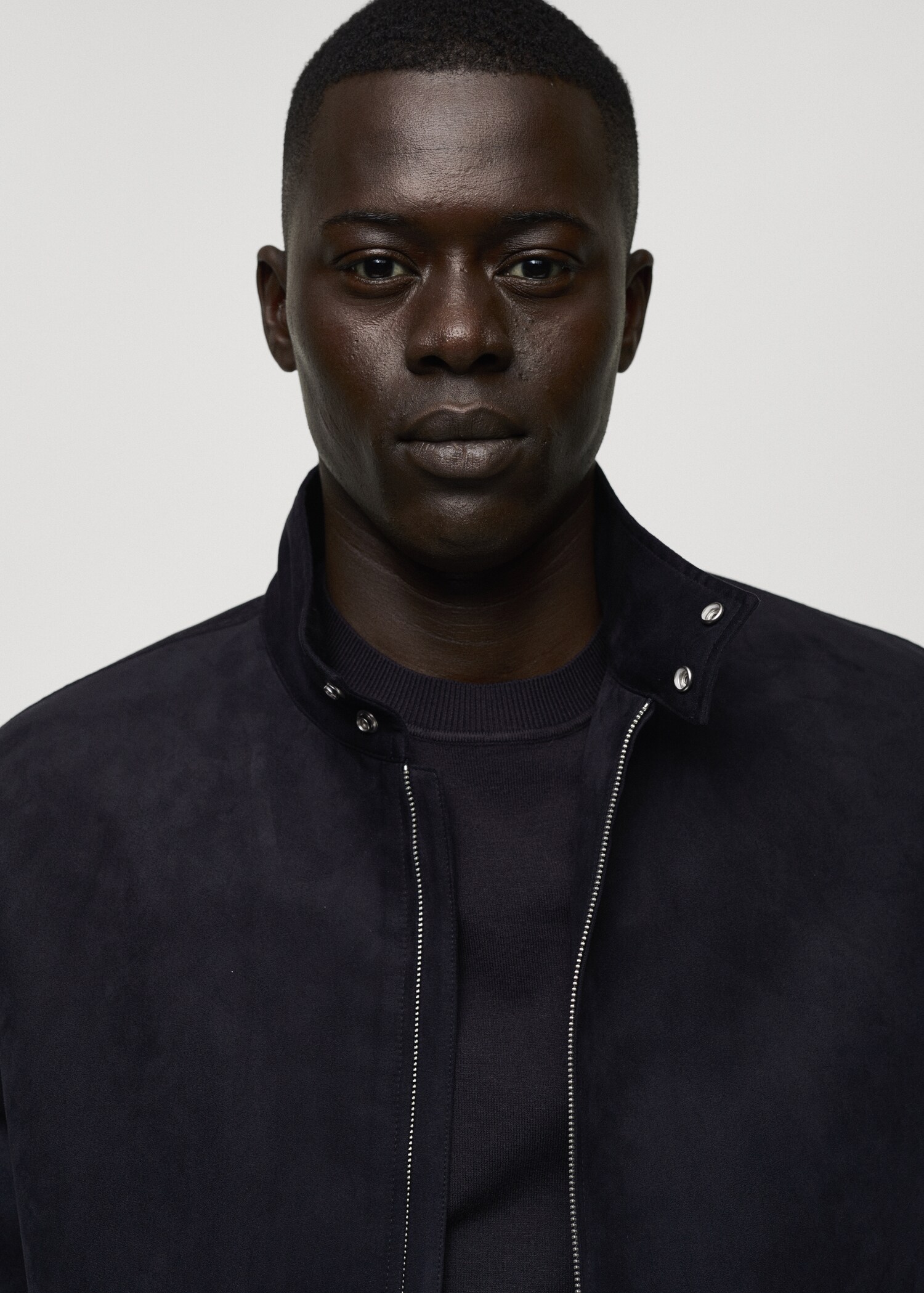 Suede-effect jacket with zip - Details of the article 1