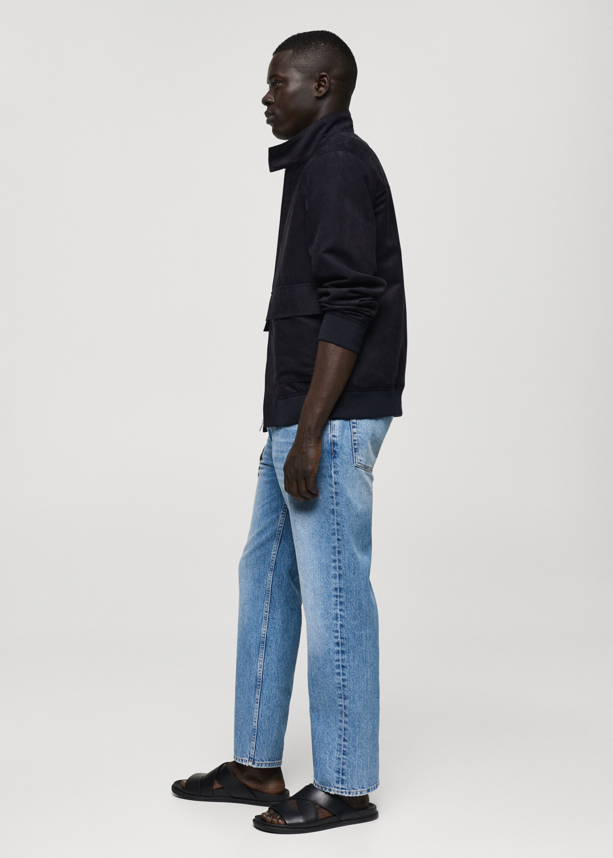 Blouson imitation daim fermeture Éclair - Détail de l'article 2