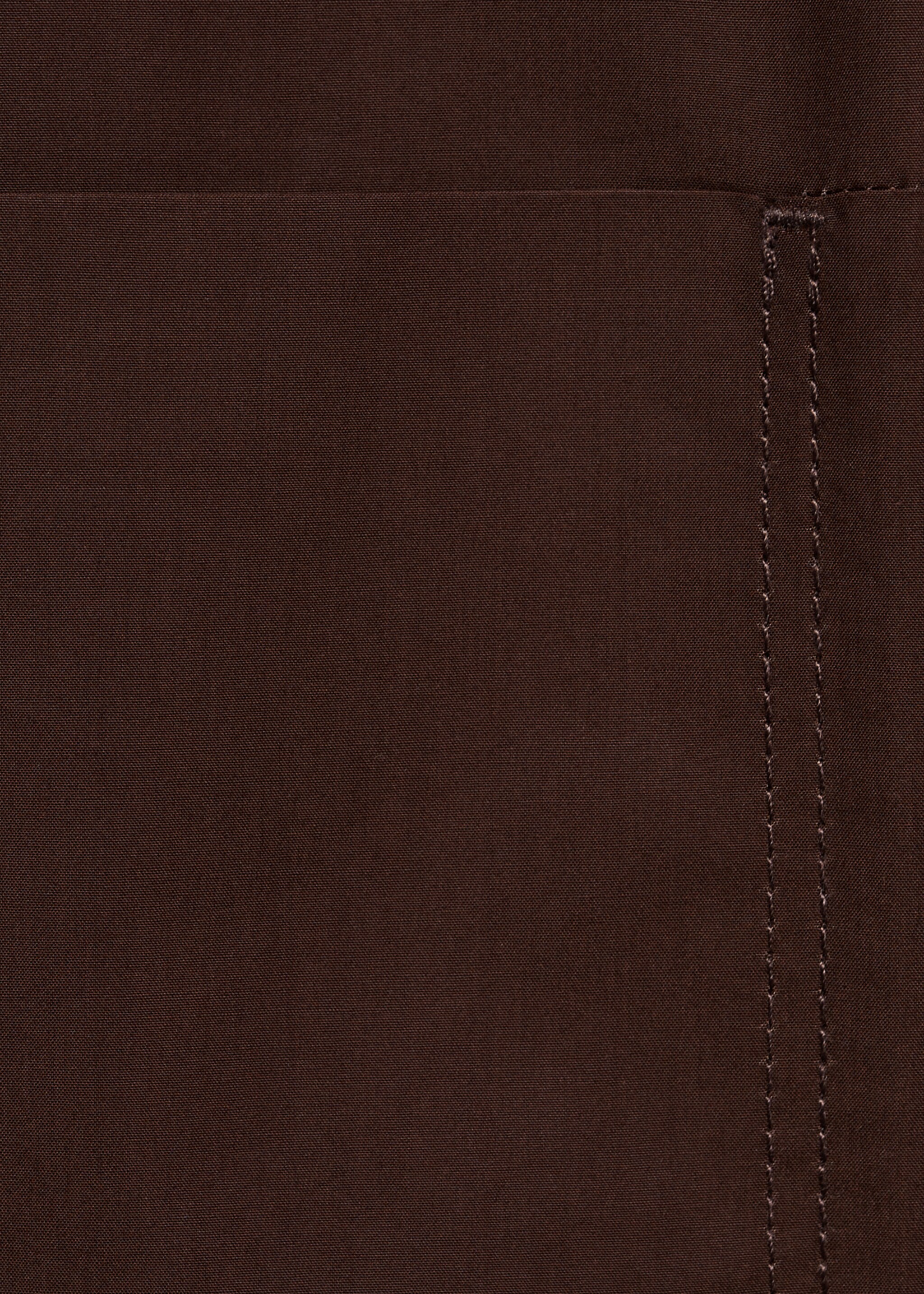 100% cotton jacket with pockets - Details of the article 0, Burgundy. Ref: 77042533-00.