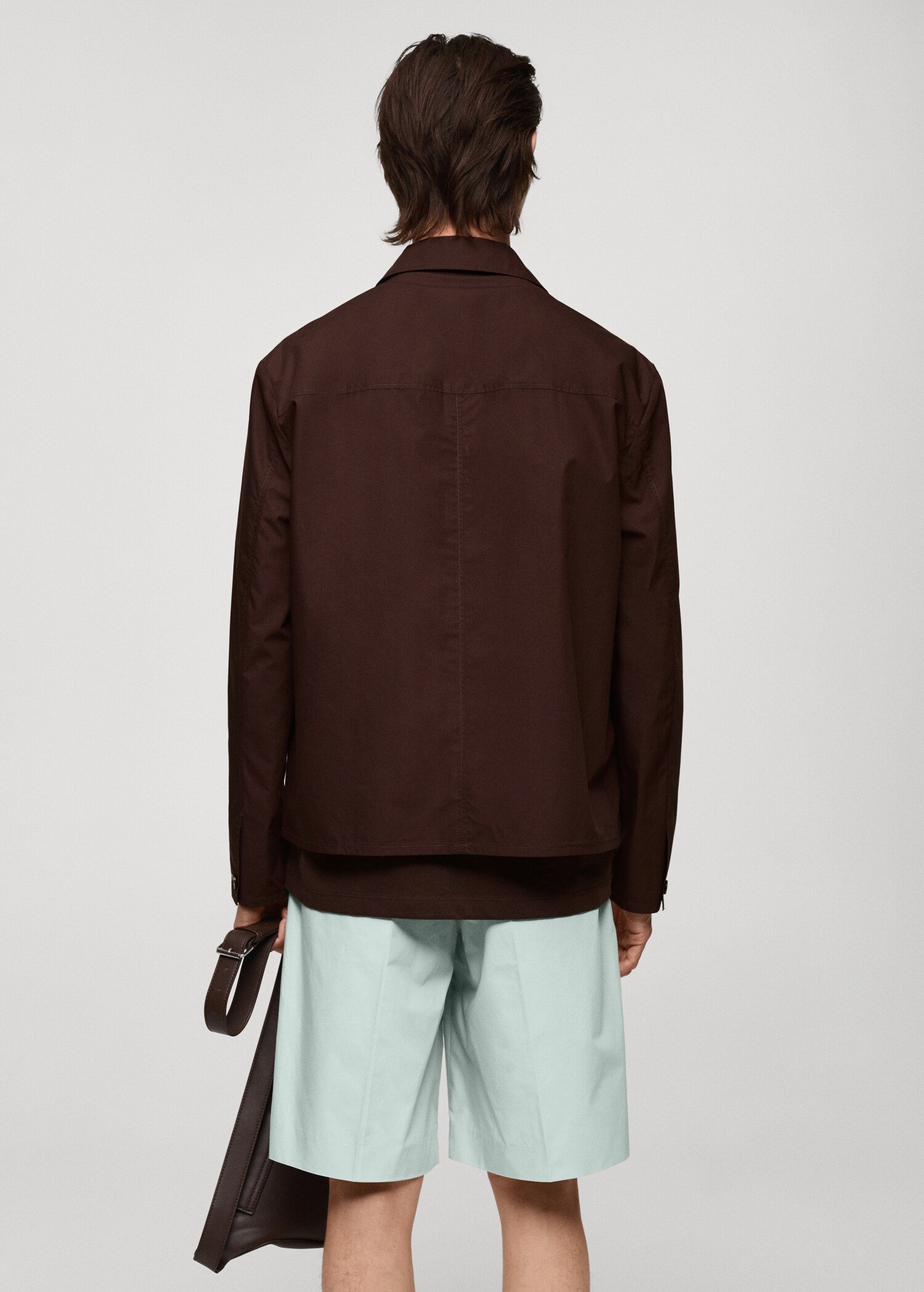 Jacke aus 100 % Baumwolle mit Taschen - Rückseite des Artikels