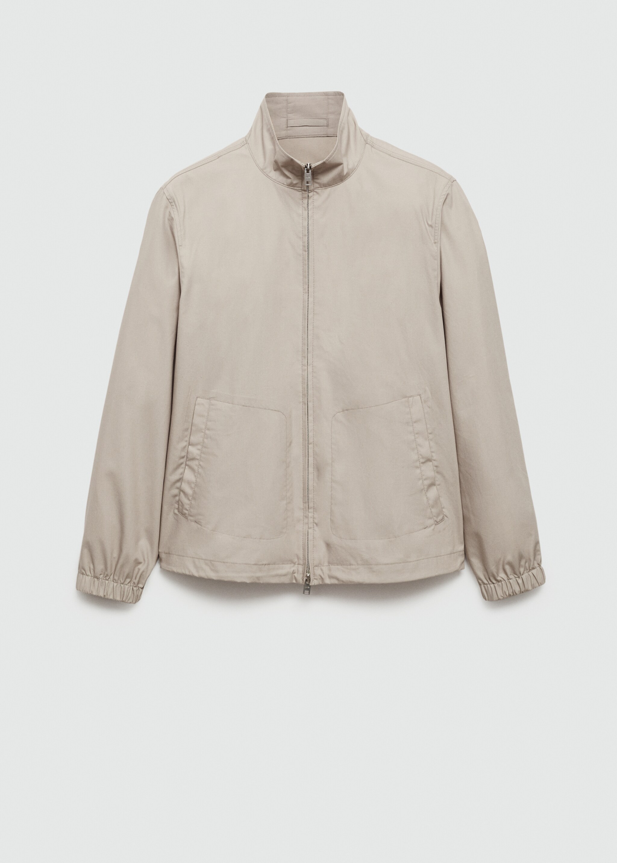 Veste Lyocell fermeture Éclair - Article sans modèle, Gris. Ref: 77042534-00.