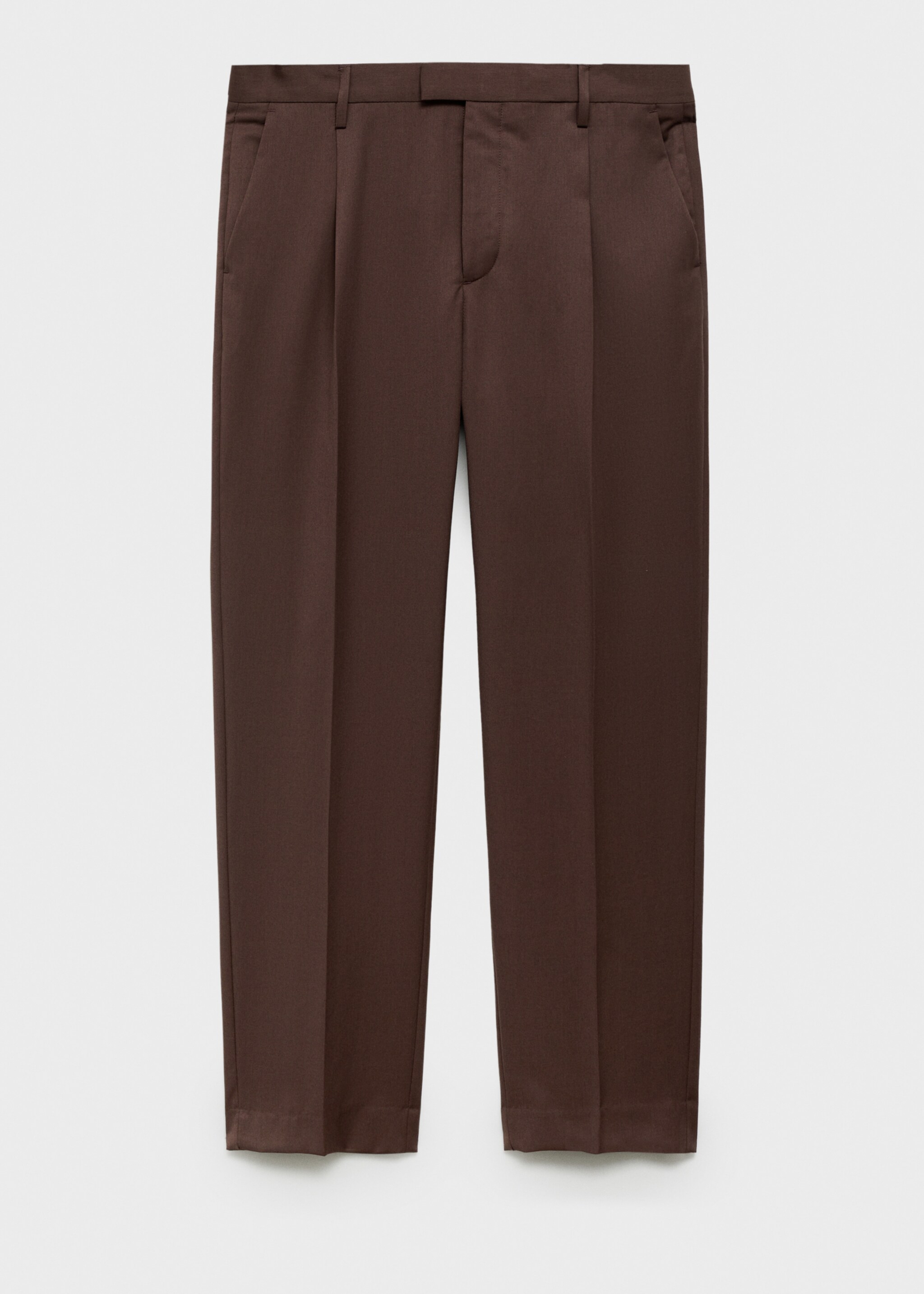 Oblekové kalhoty regular fit se záševky - Zboží bez modelu, Bordó. Ref: 77042535-00.