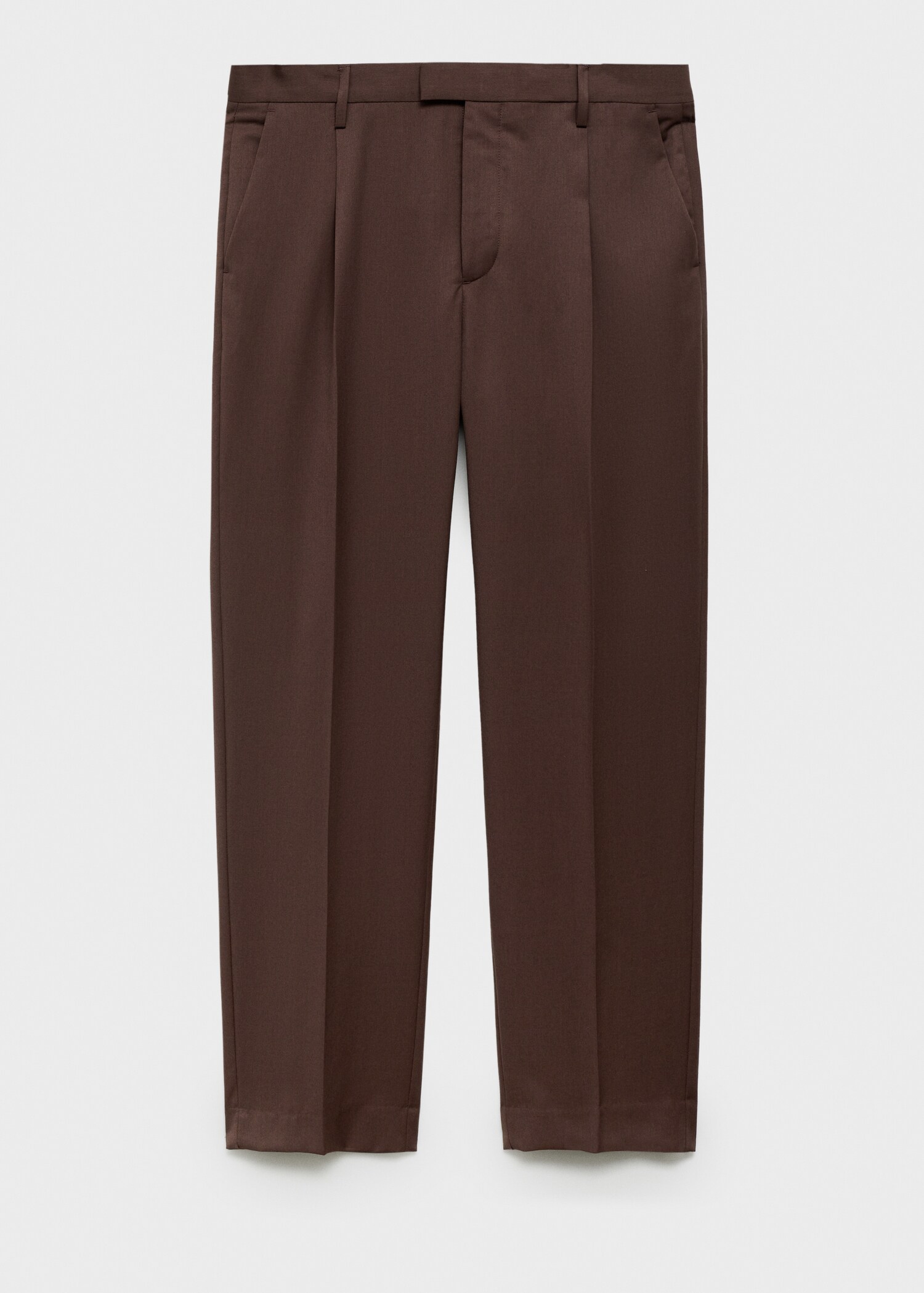 Oblekové kalhoty regular fit se záševky - Zboží bez modelu