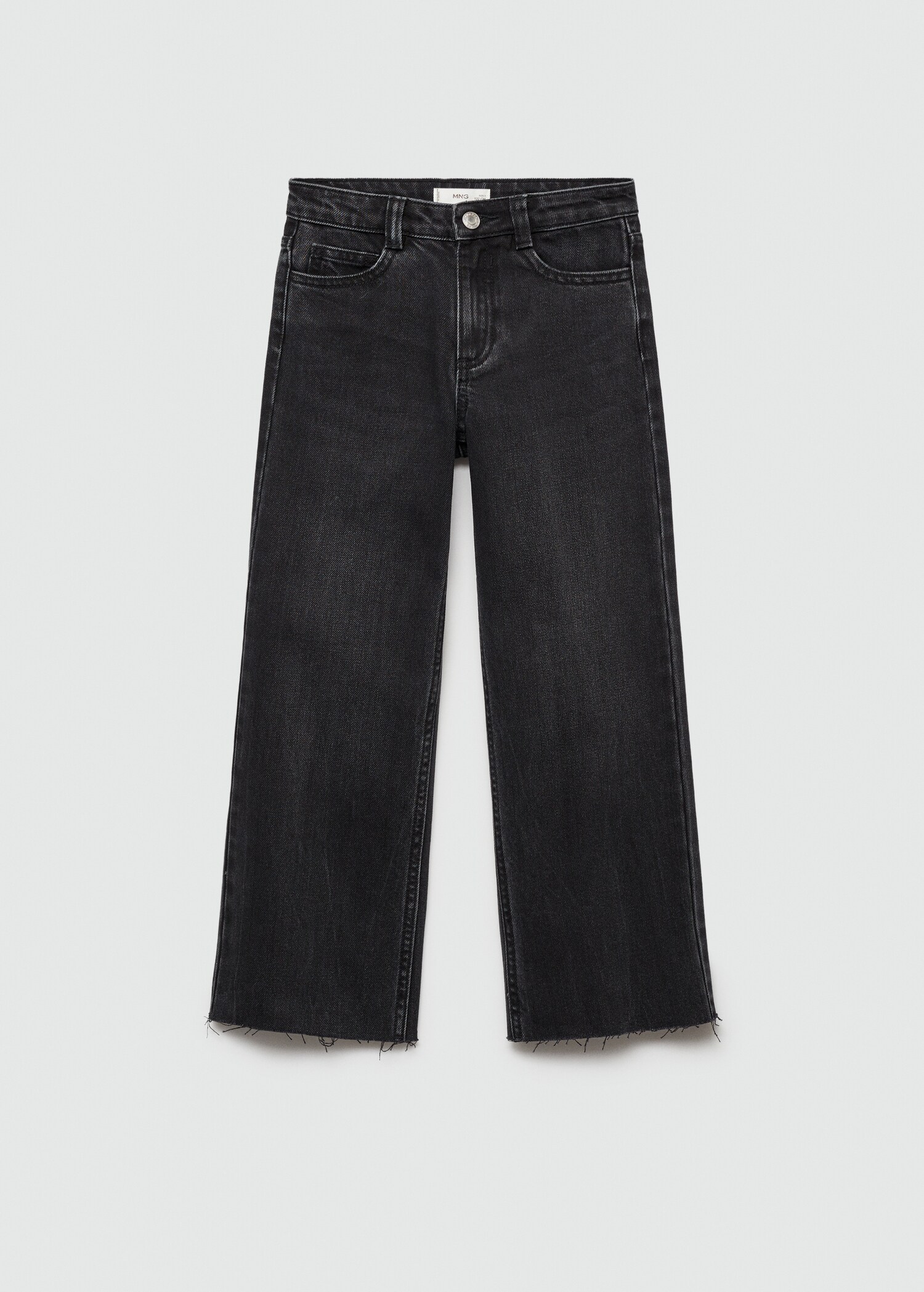 Jeans wideleg bajo deshilachado - Artículo sin modelo