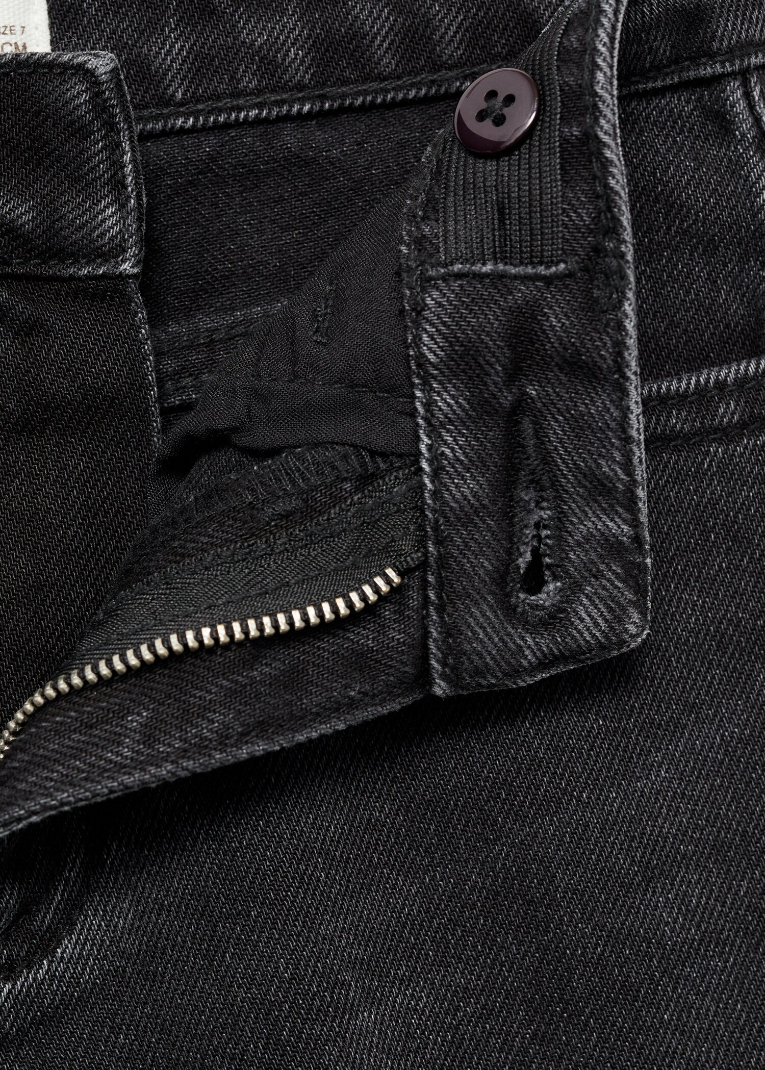 Jeans wideleg bajo deshilachado - Detalle del artículo 8