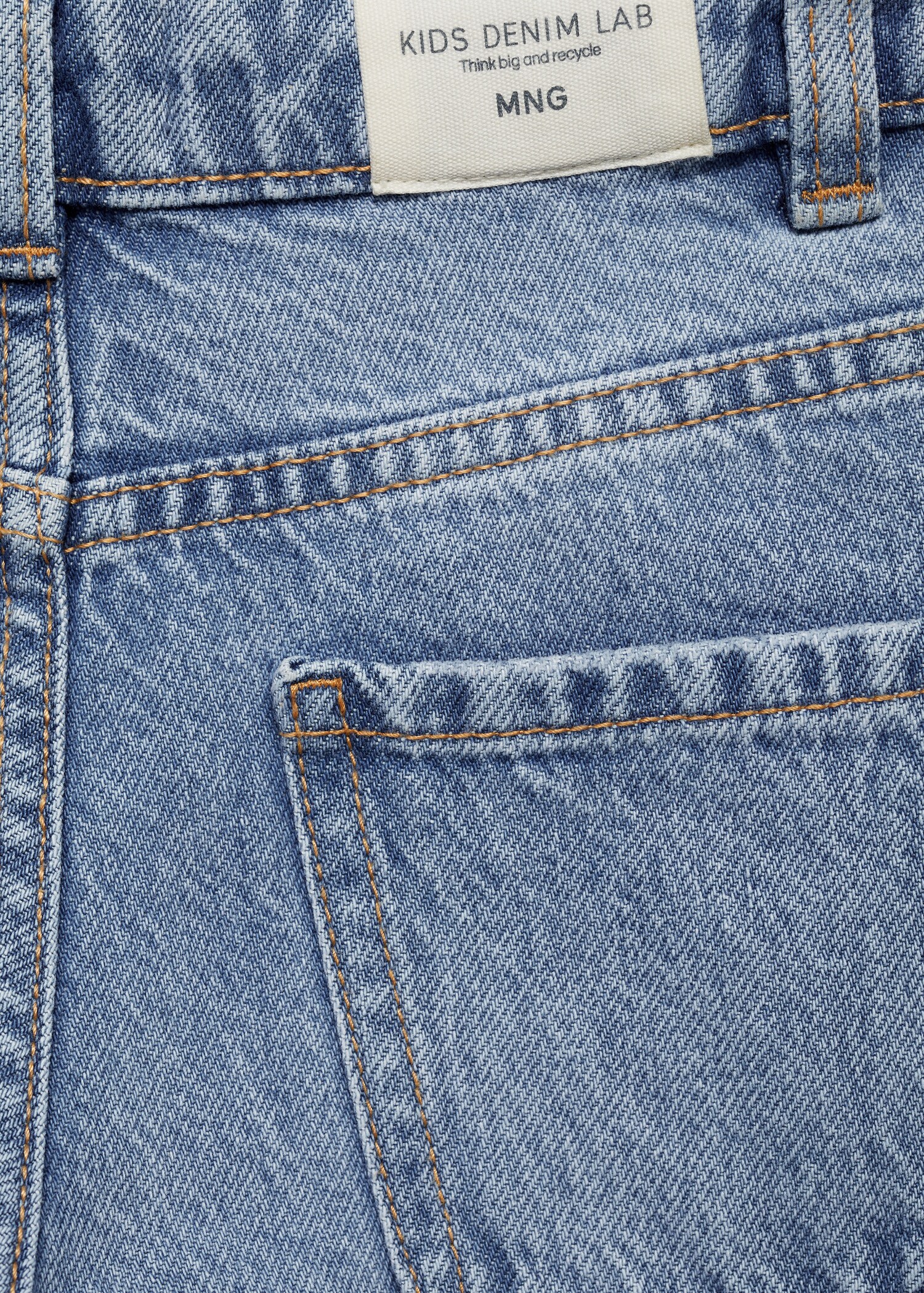 Jeans wideleg bajo deshilachado - Detalle del artículo 0