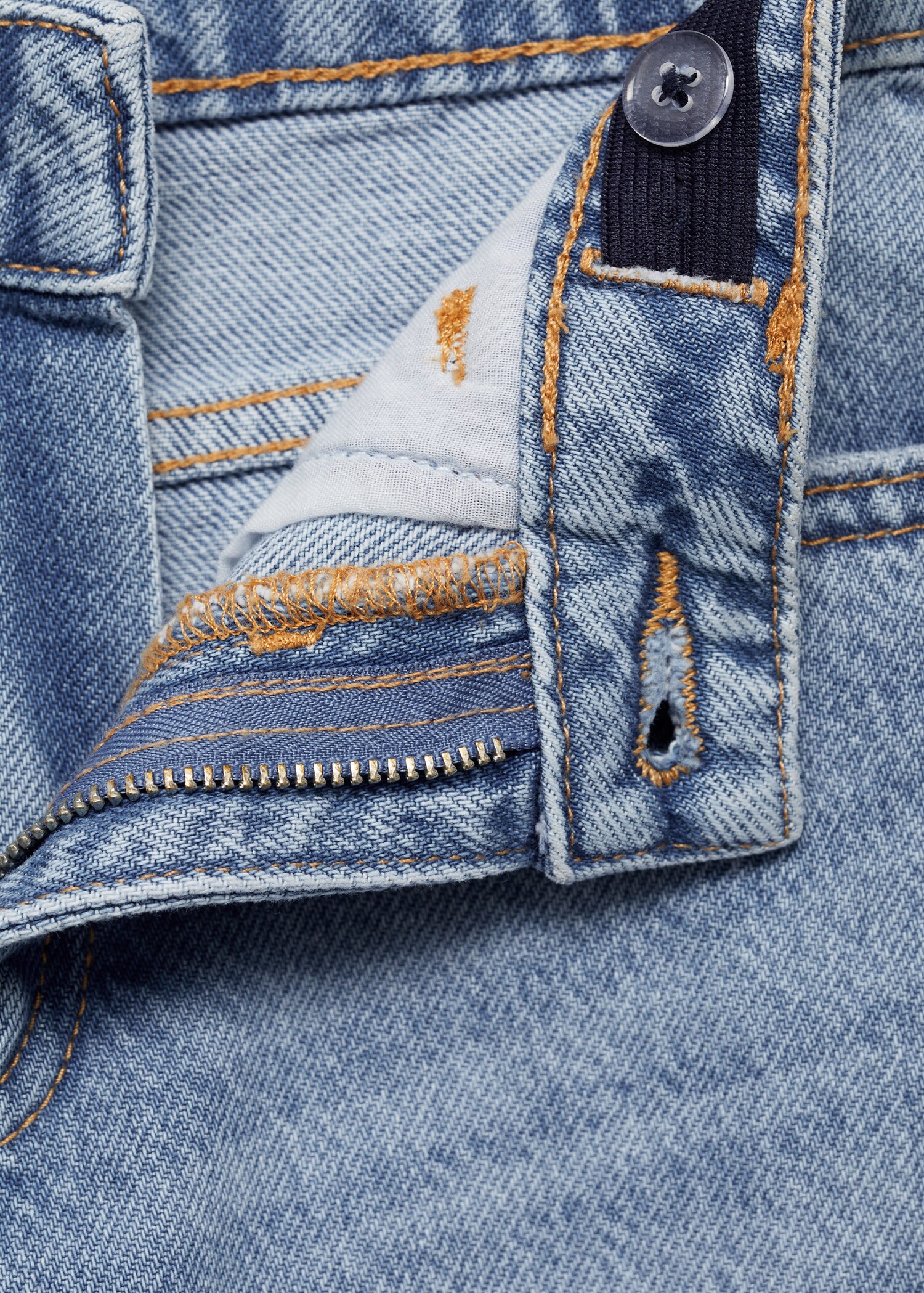 Jeans wideleg bajo deshilachado - Detalle del artículo 8