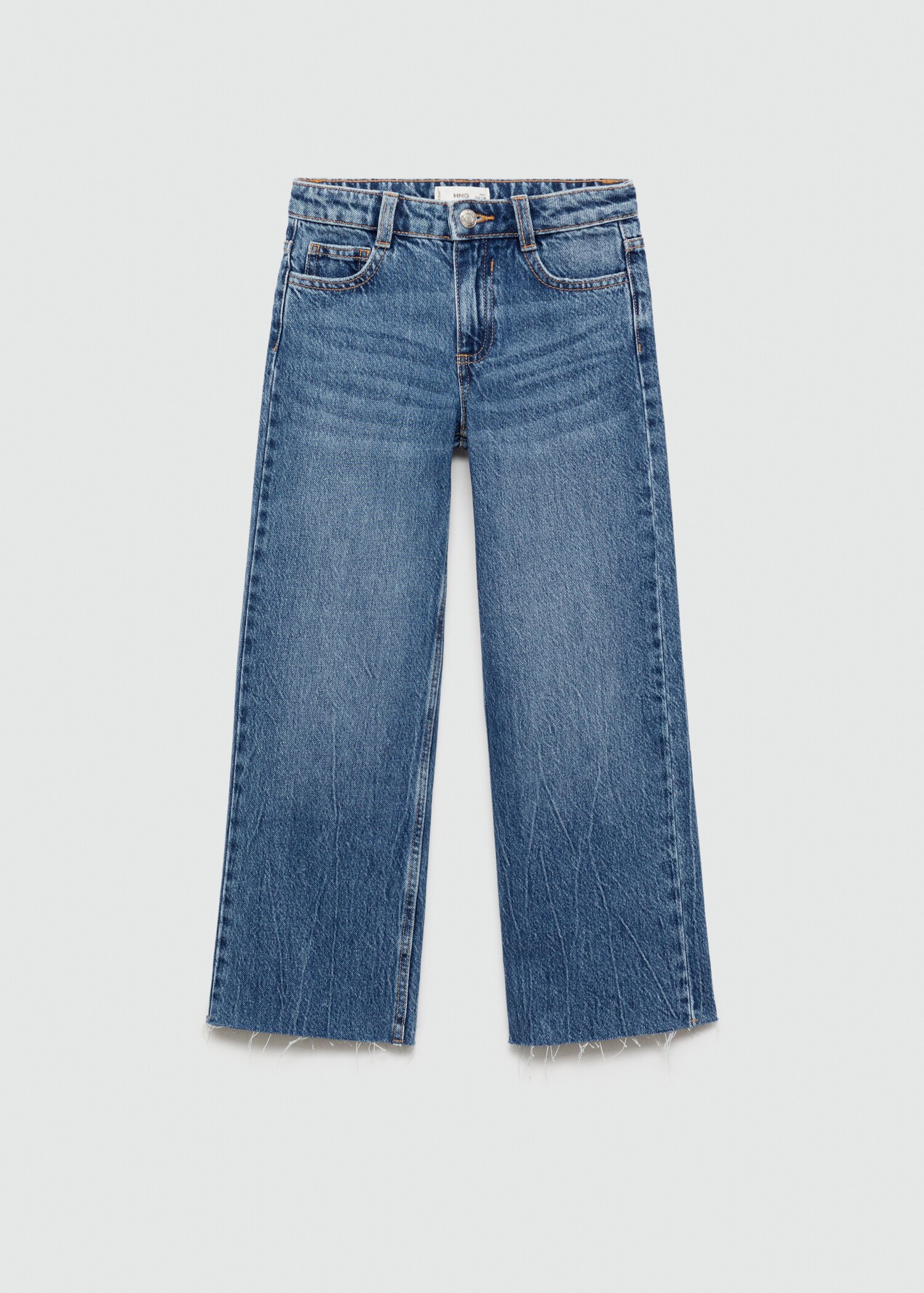 Jeans wideleg bajo deshilachado - Artículo sin modelo