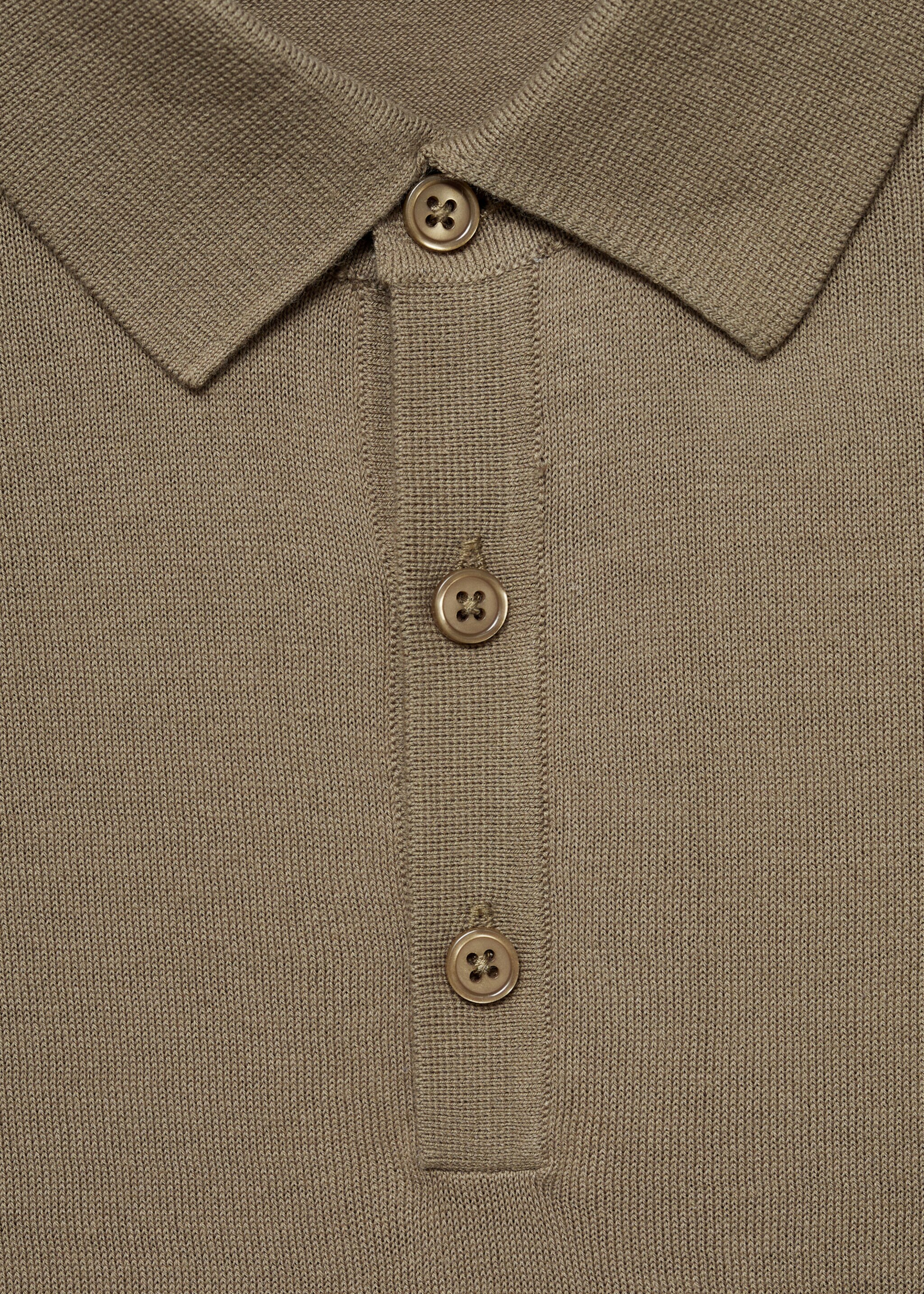 100% cotton knitted polo shirt - Details of the article 8