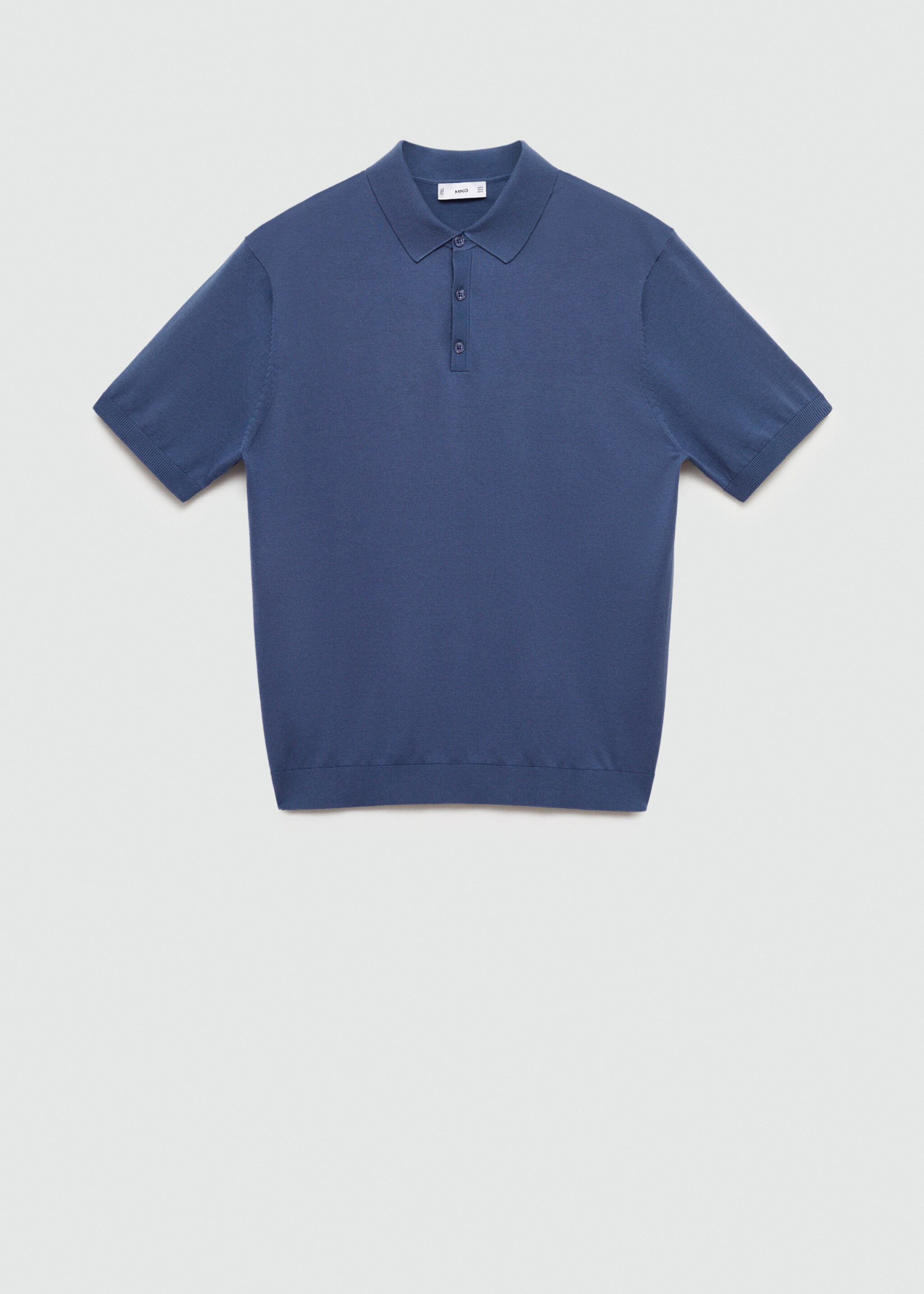 100% cotton knitted polo shirt - Article without model