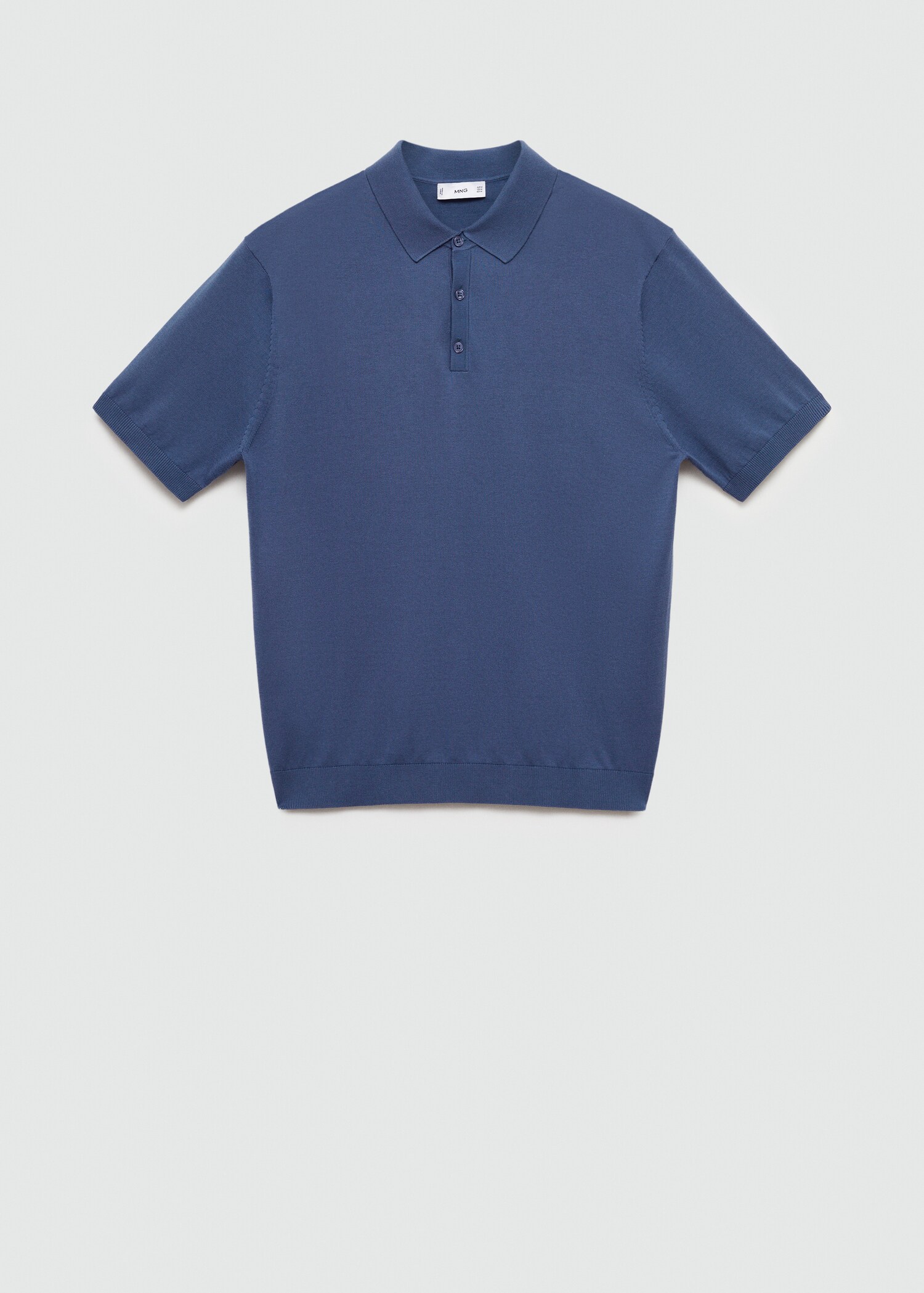 100% cotton knitted polo shirt - Article without model