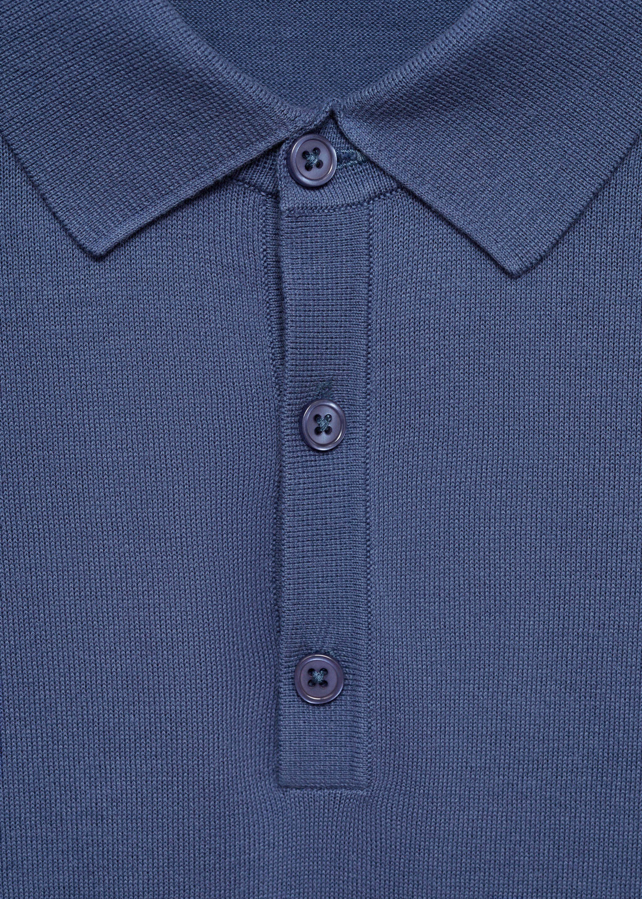 100% cotton knitted polo shirt - Details of the article 8