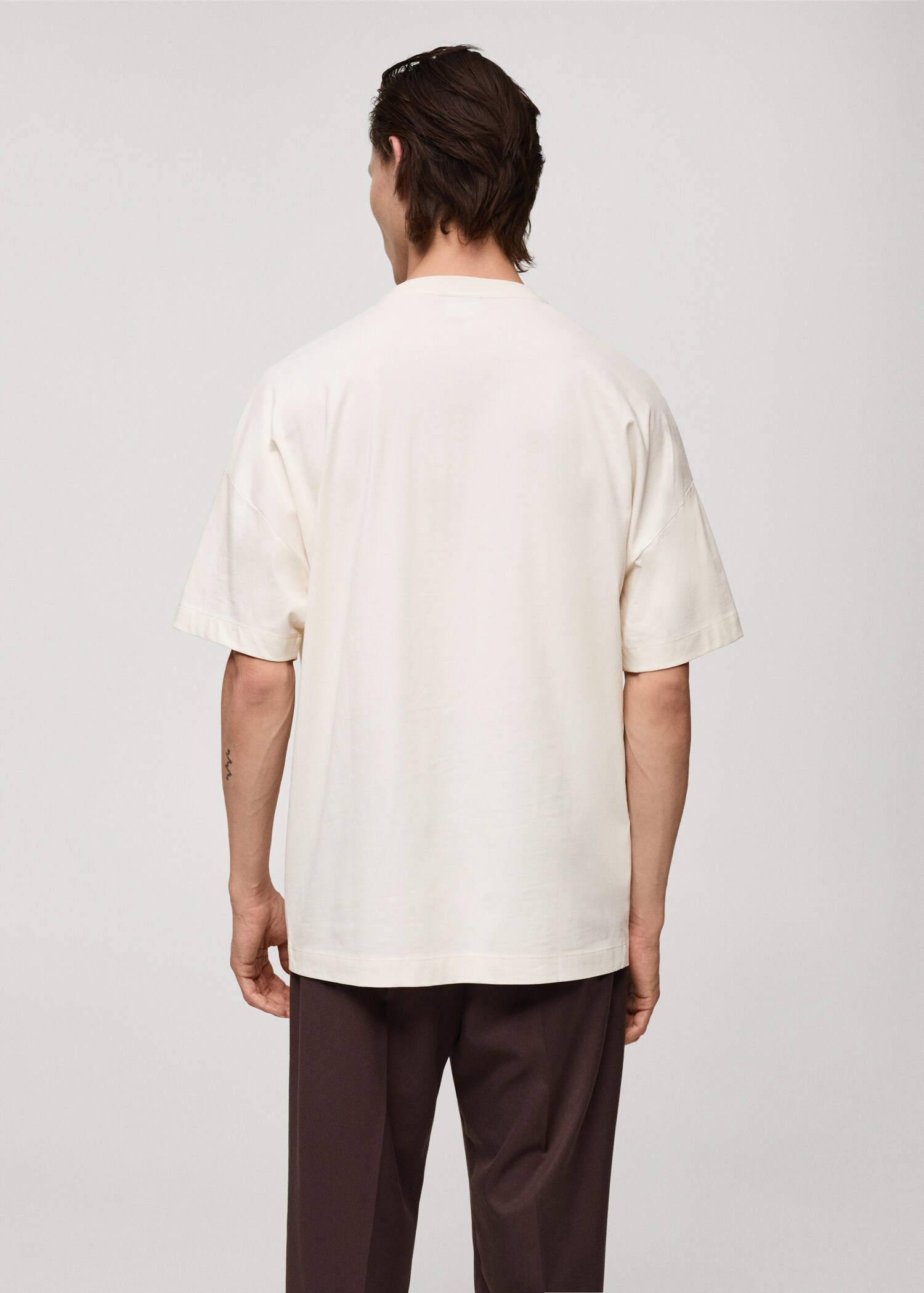T-shirt 100 % coton oversize - Verso de l’article