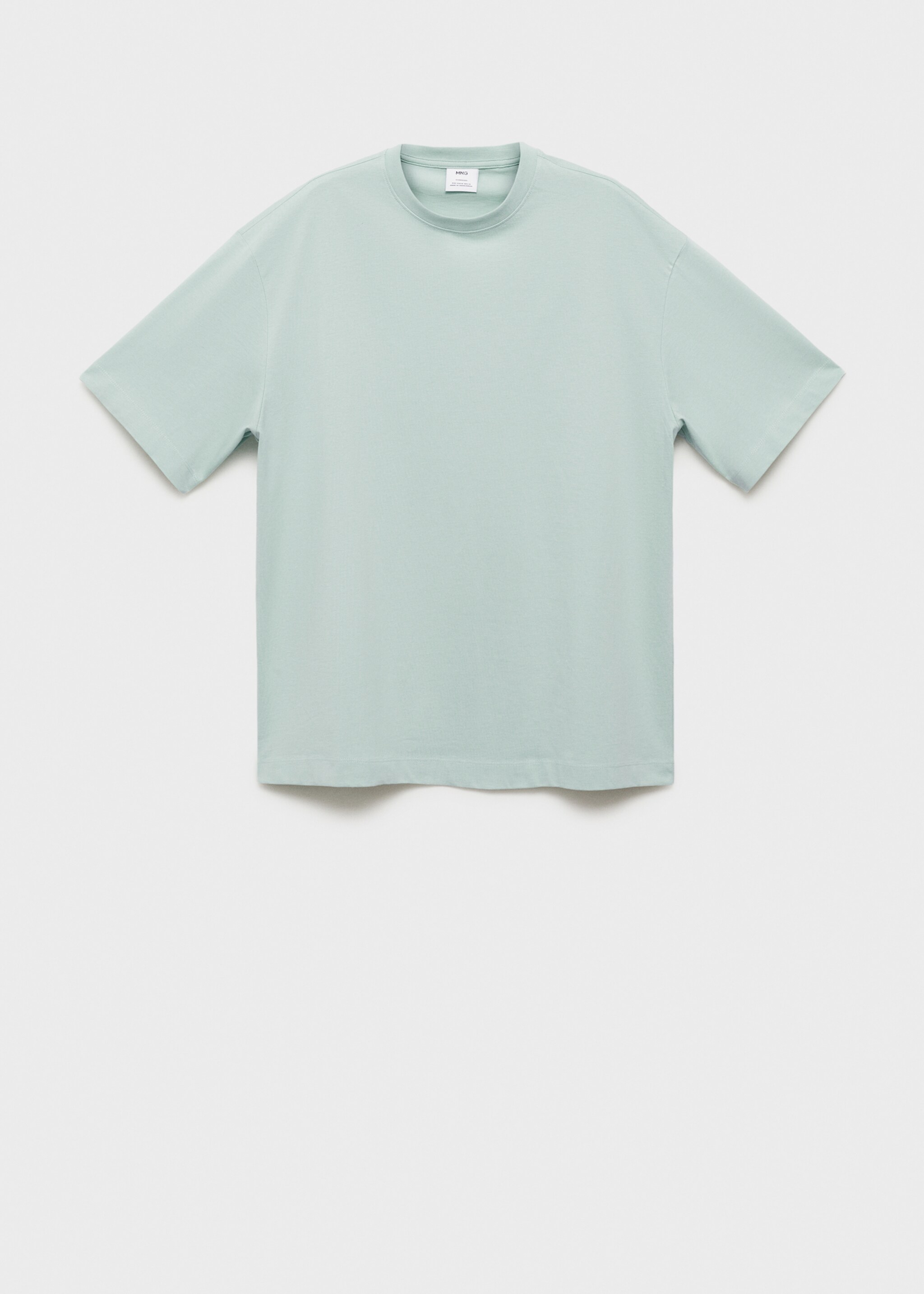T-shirt 100 % coton oversize - Article sans modèle, Vert d´eau. Ref: 77042539-00.