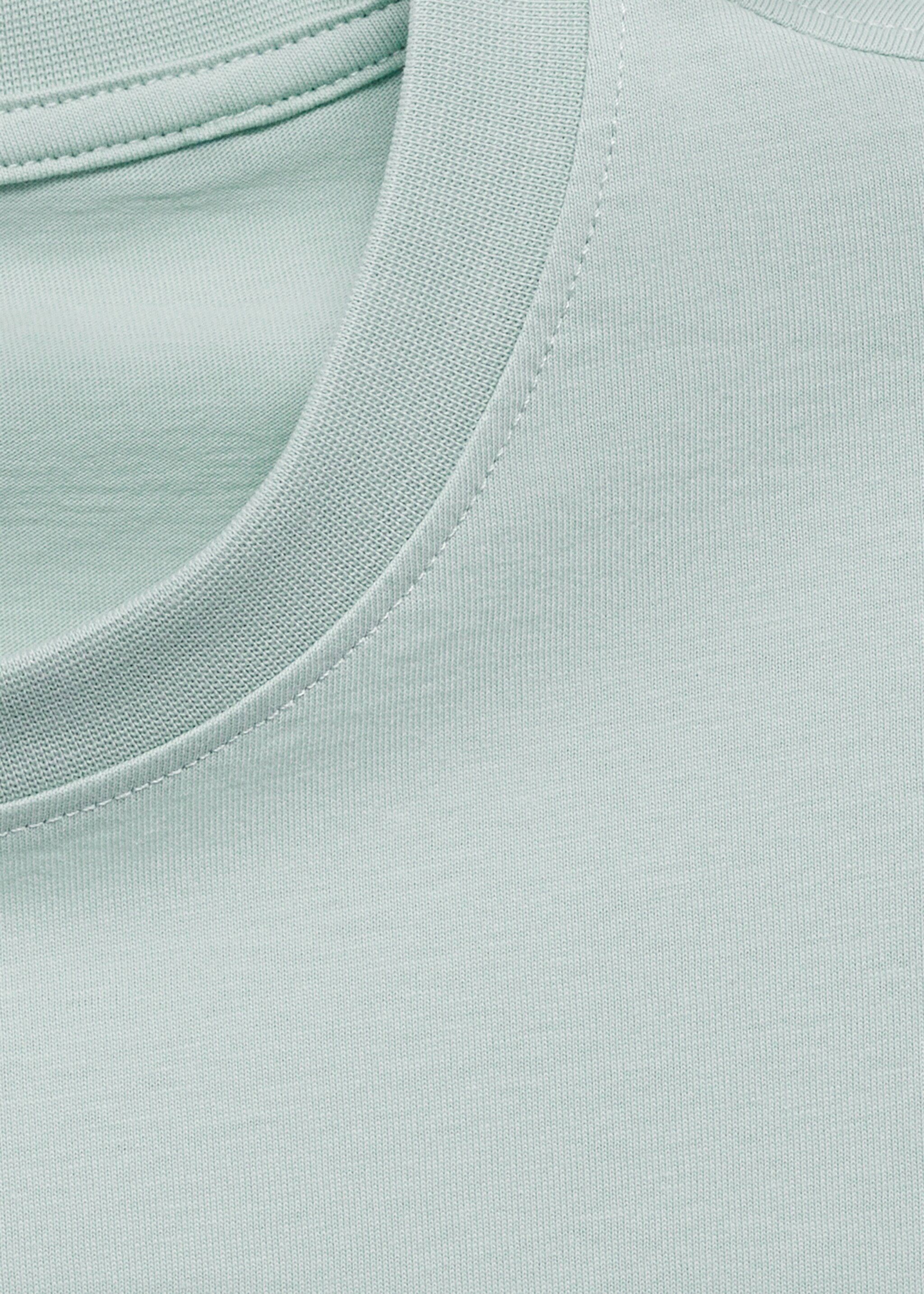 T-shirt 100 % coton oversize - Détail de l'article 8, Vert d´eau. Ref: 77042539-00.