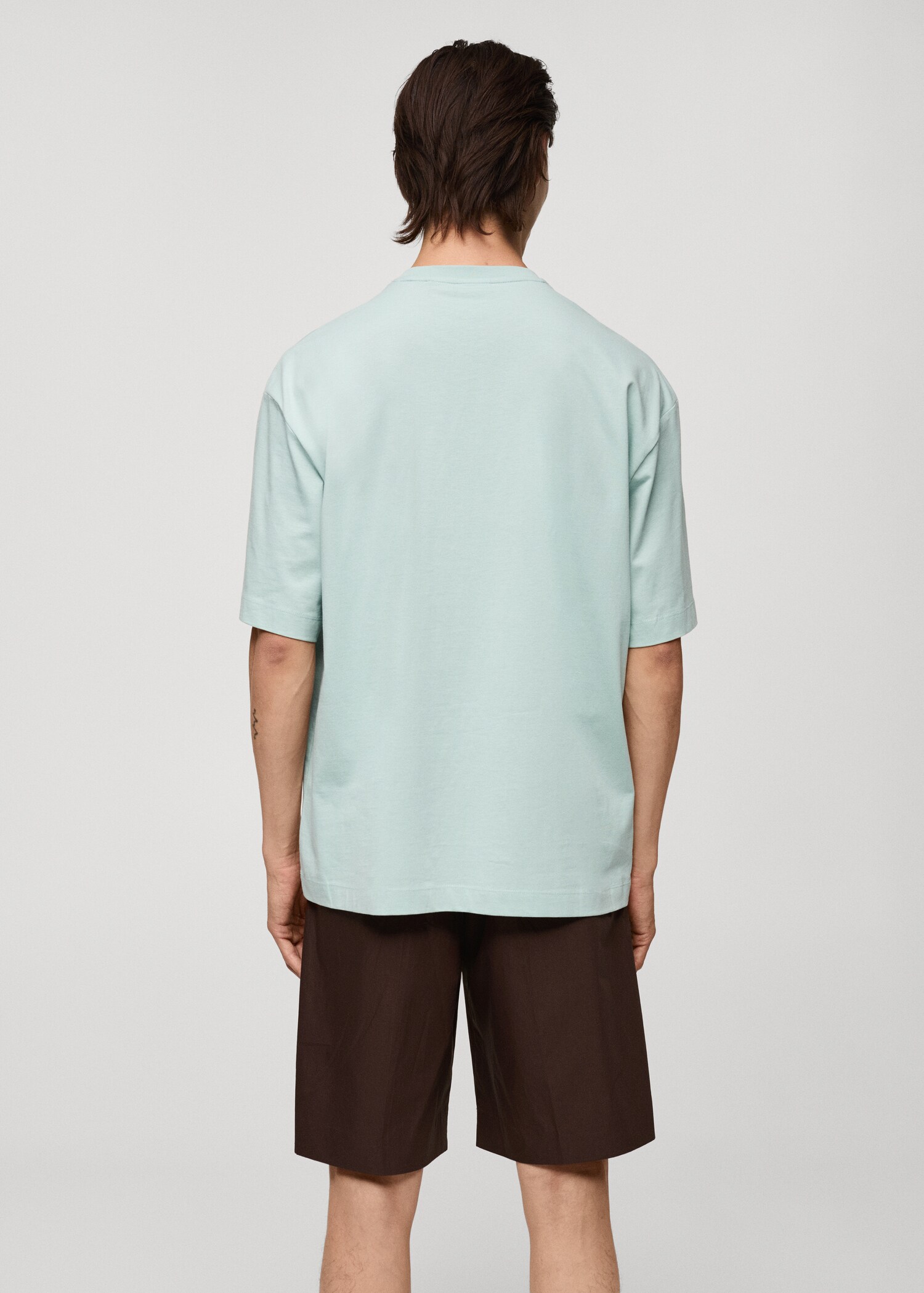 Oversized-T-Shirt aus 100 % Baumwolle - Rückseite des Artikels