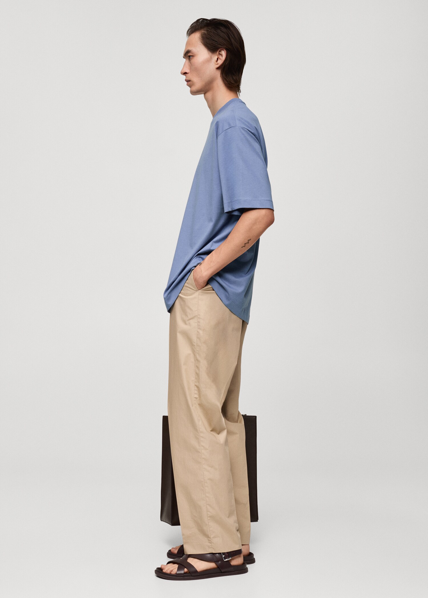 Oversized-T-Shirt aus 100 % Baumwolle - Detail des Artikels 2