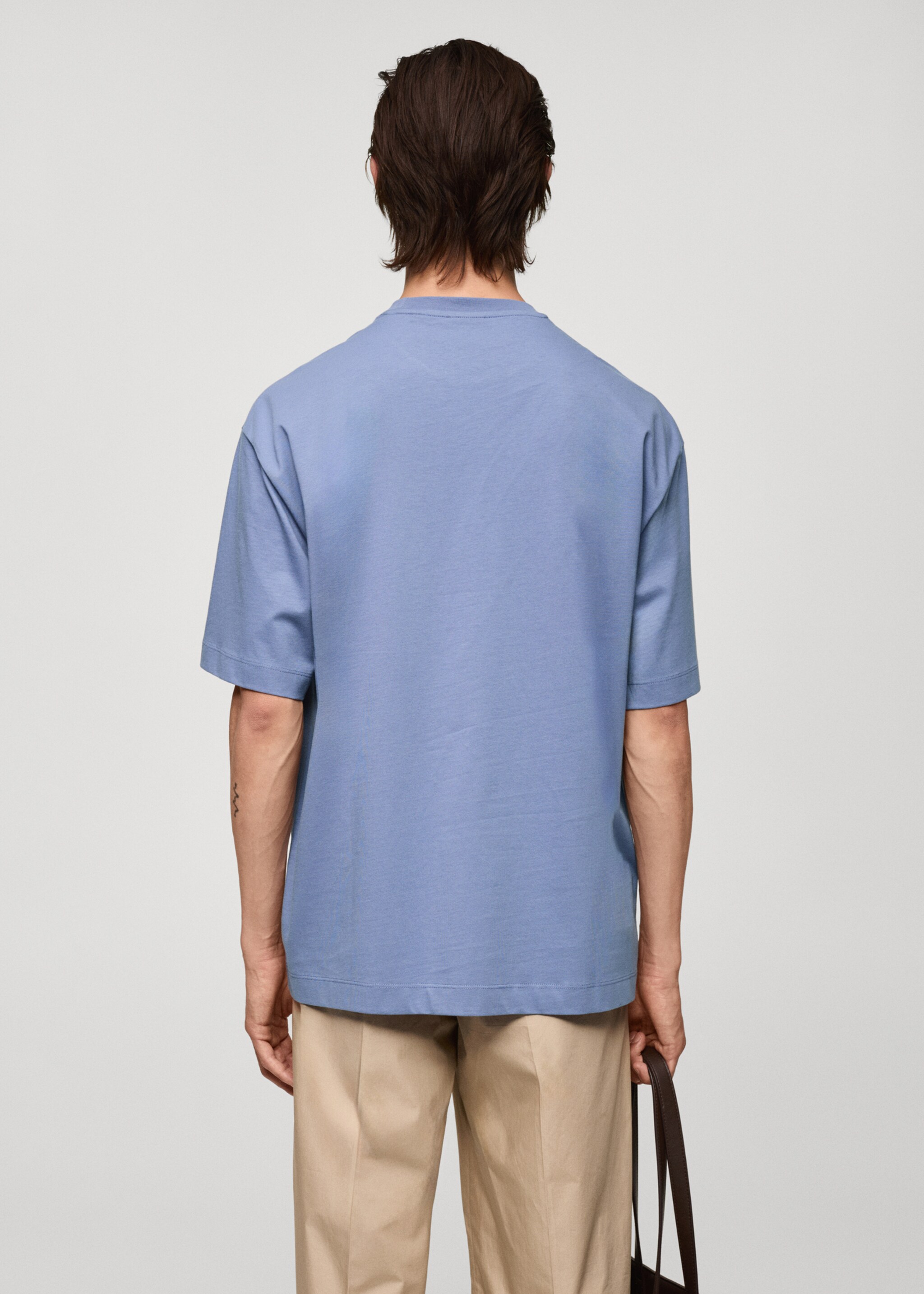 Oversized-T-Shirt aus 100 % Baumwolle - Rückseite des Artikels