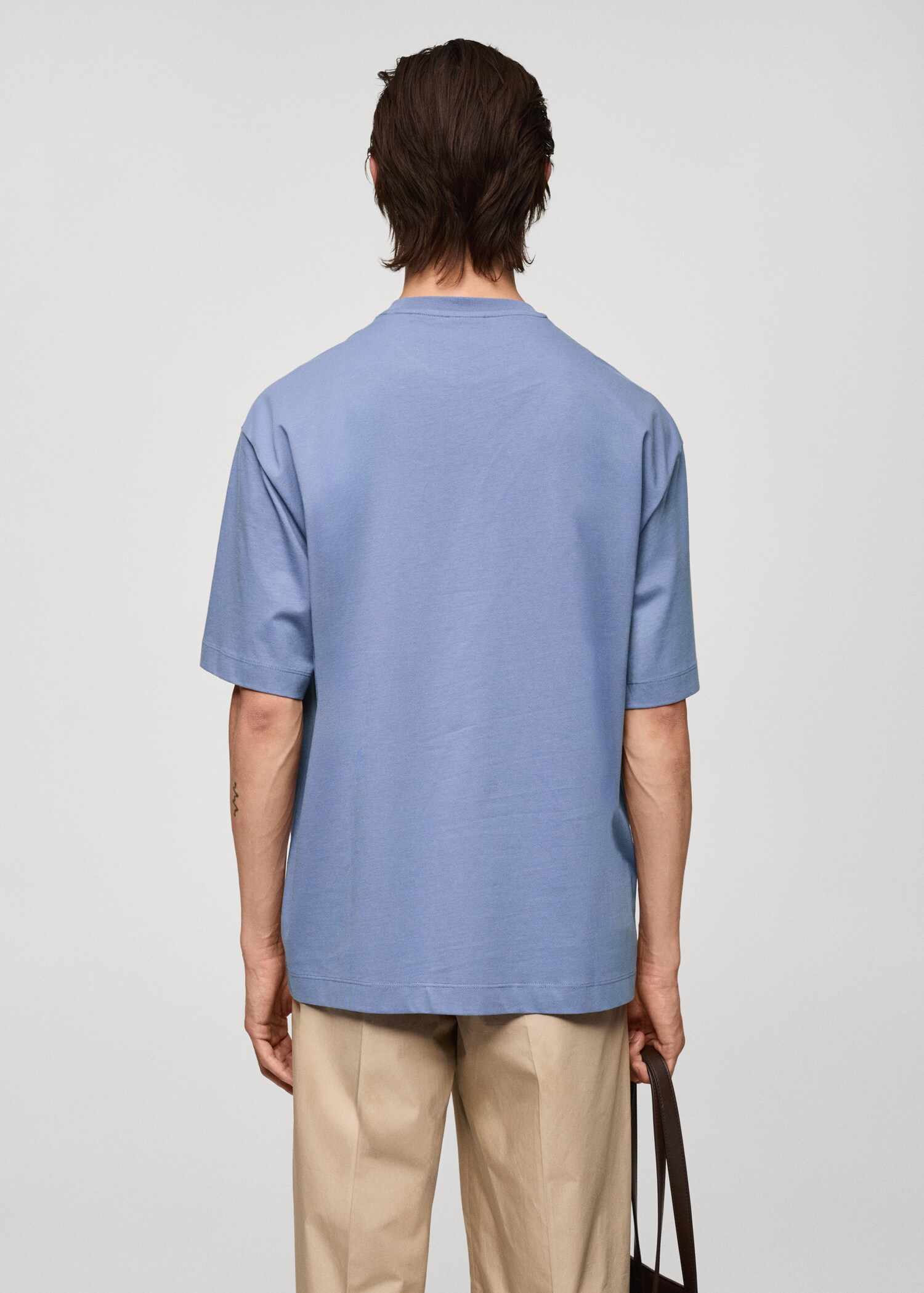 Oversized-T-Shirt aus 100 % Baumwolle - Rückseite des Artikels