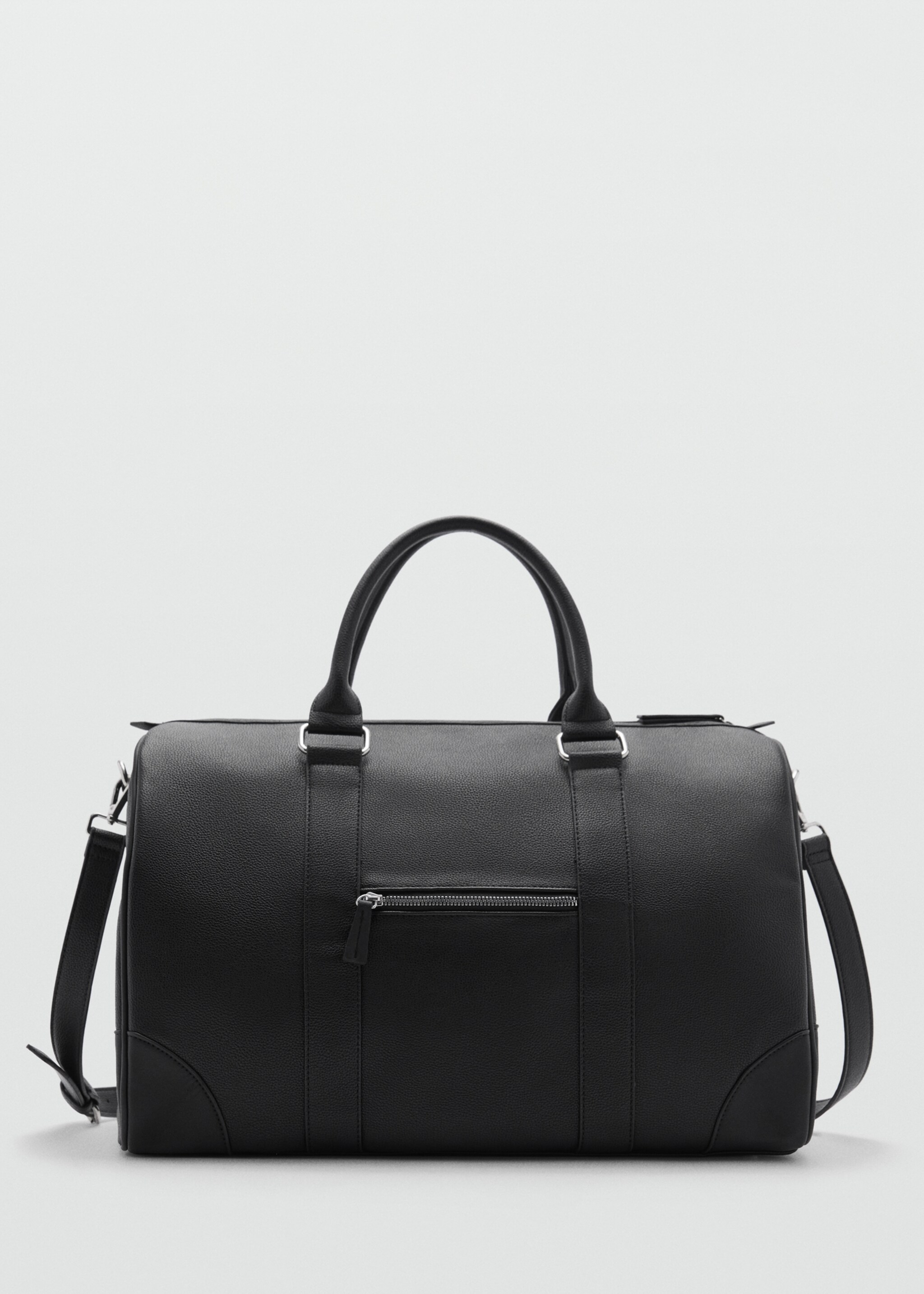 Sac bowling simili-cuir effet grainé - Article sans modèle, Noir. Ref: 77042543-00.