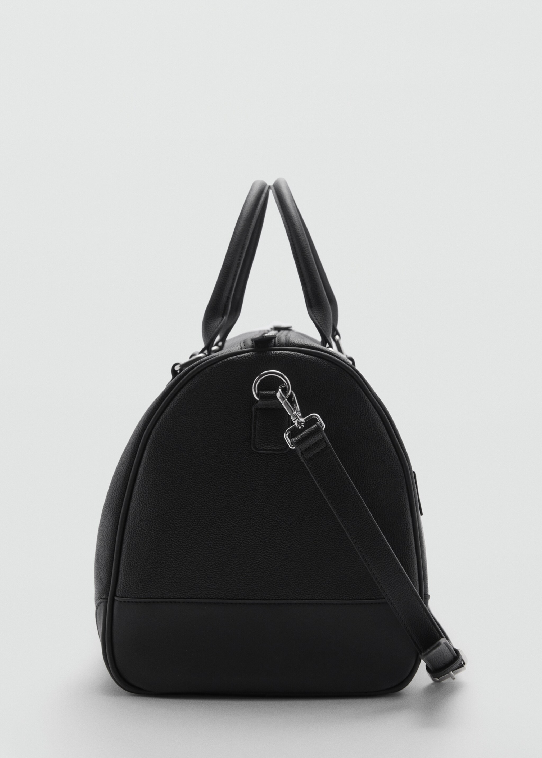 Sac bowling simili-cuir effet grainé - Détail de l'article 1, Noir. Ref: 77042543-00.