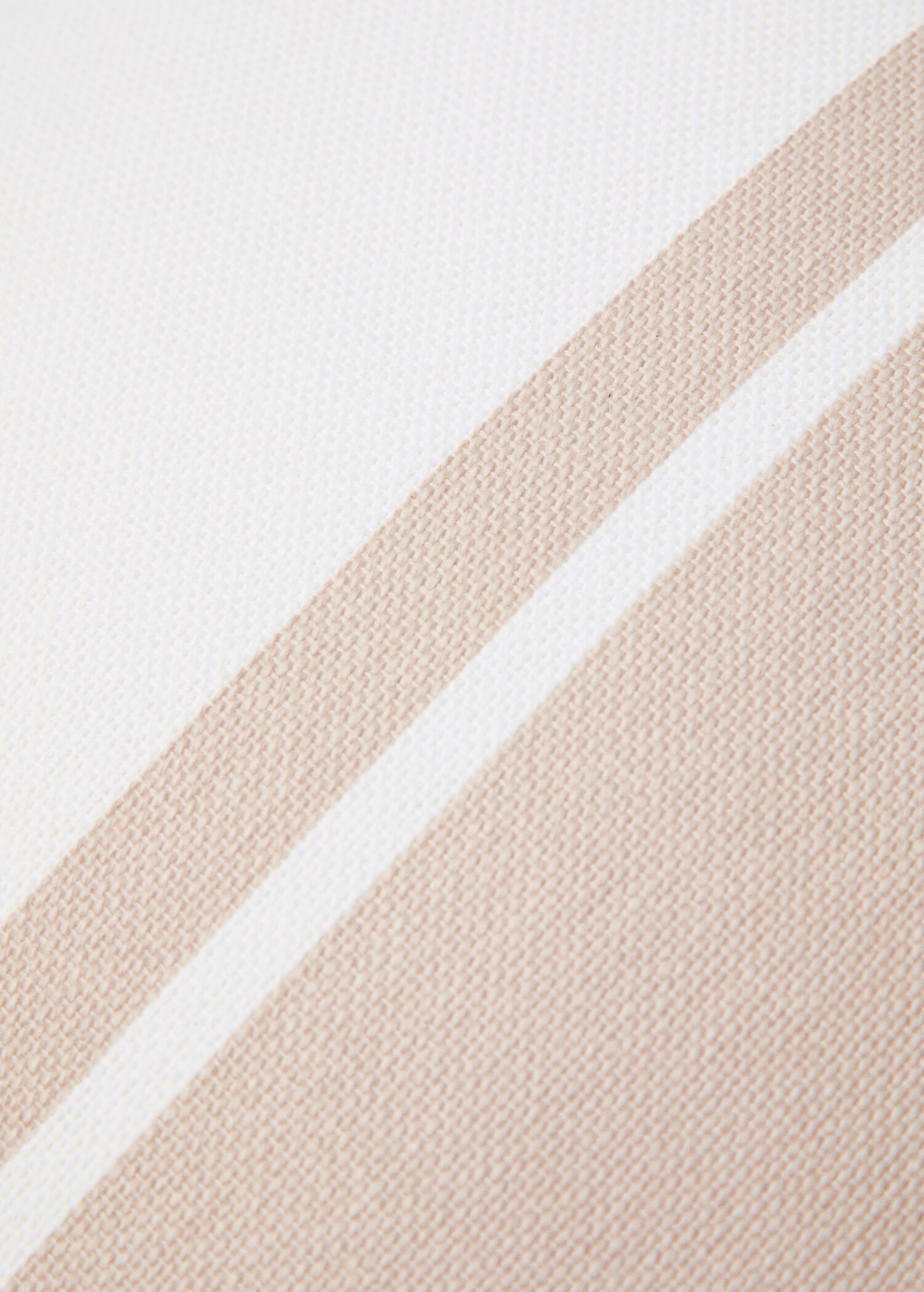 Kissenhülle aus Baumwolle mit Streifenmuster, 45 x 45 cm - Detail des Artikels 2