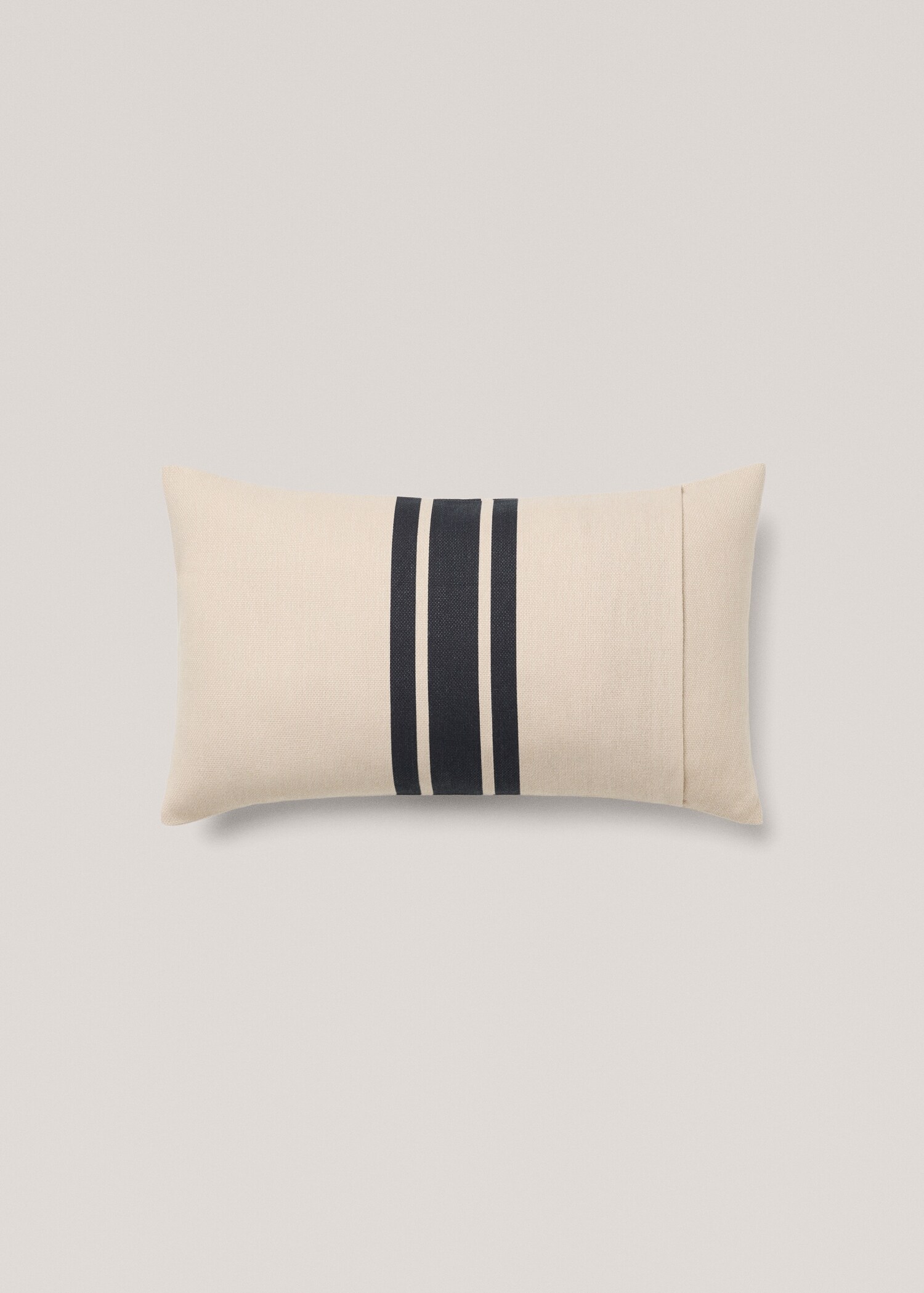Double-stripe cotton cushion cover 30x50cm - Details of the article 1