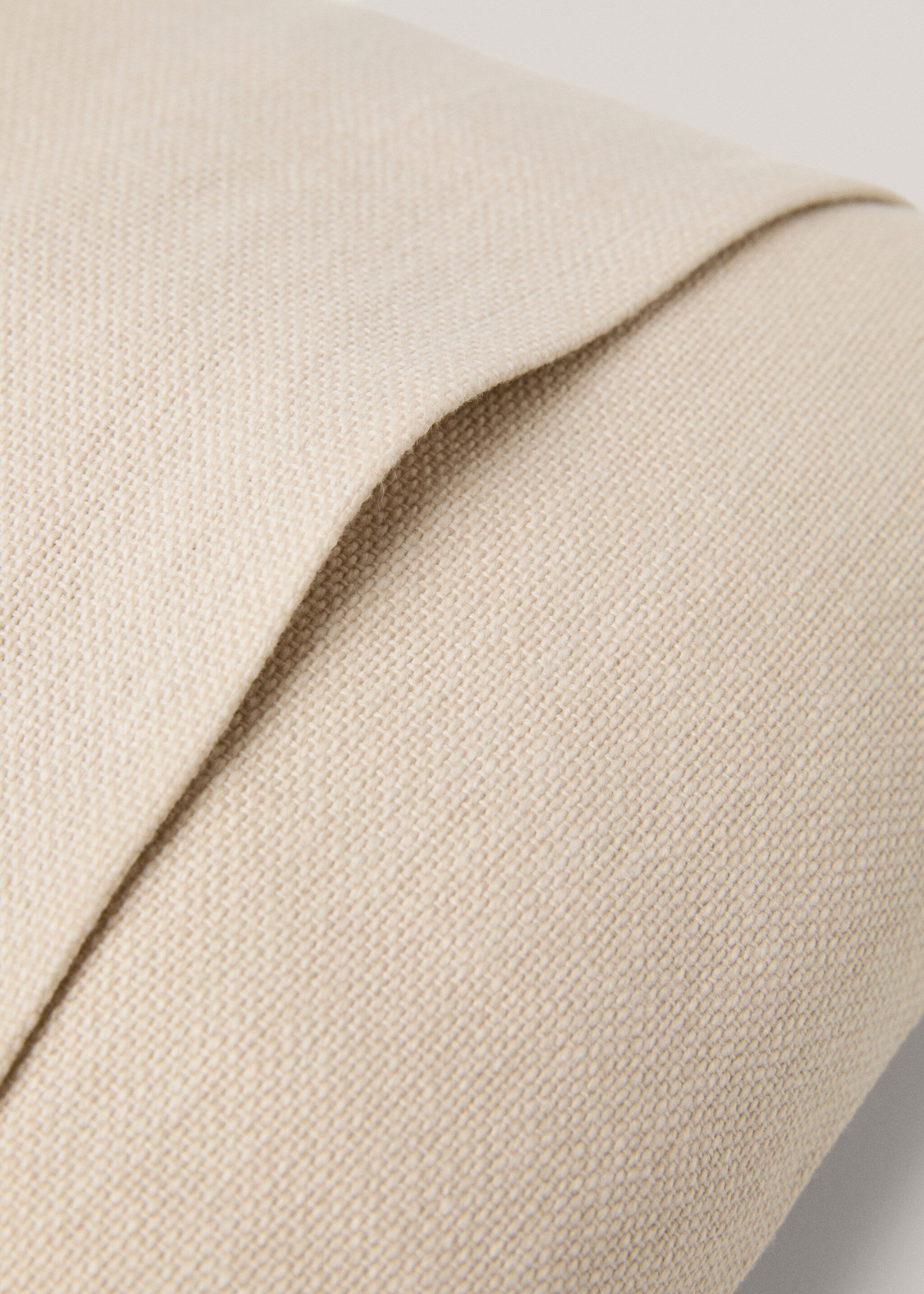 Double-stripe cotton cushion cover 30x50cm - Details of the article 2, Night Blue. Ref: 77042546-00.