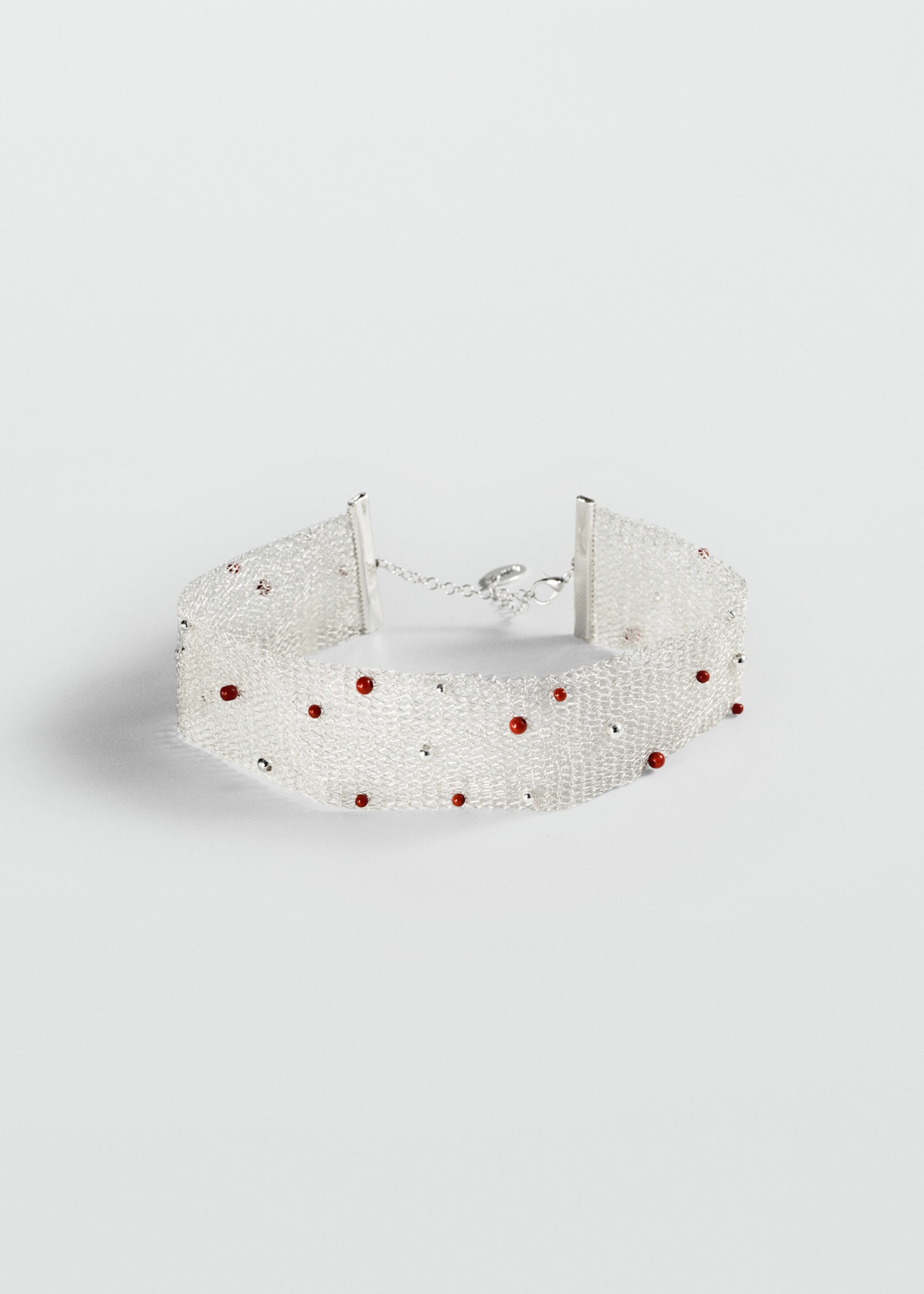 Perlenverzierter Mesh-Choker - Artikel ohne Model