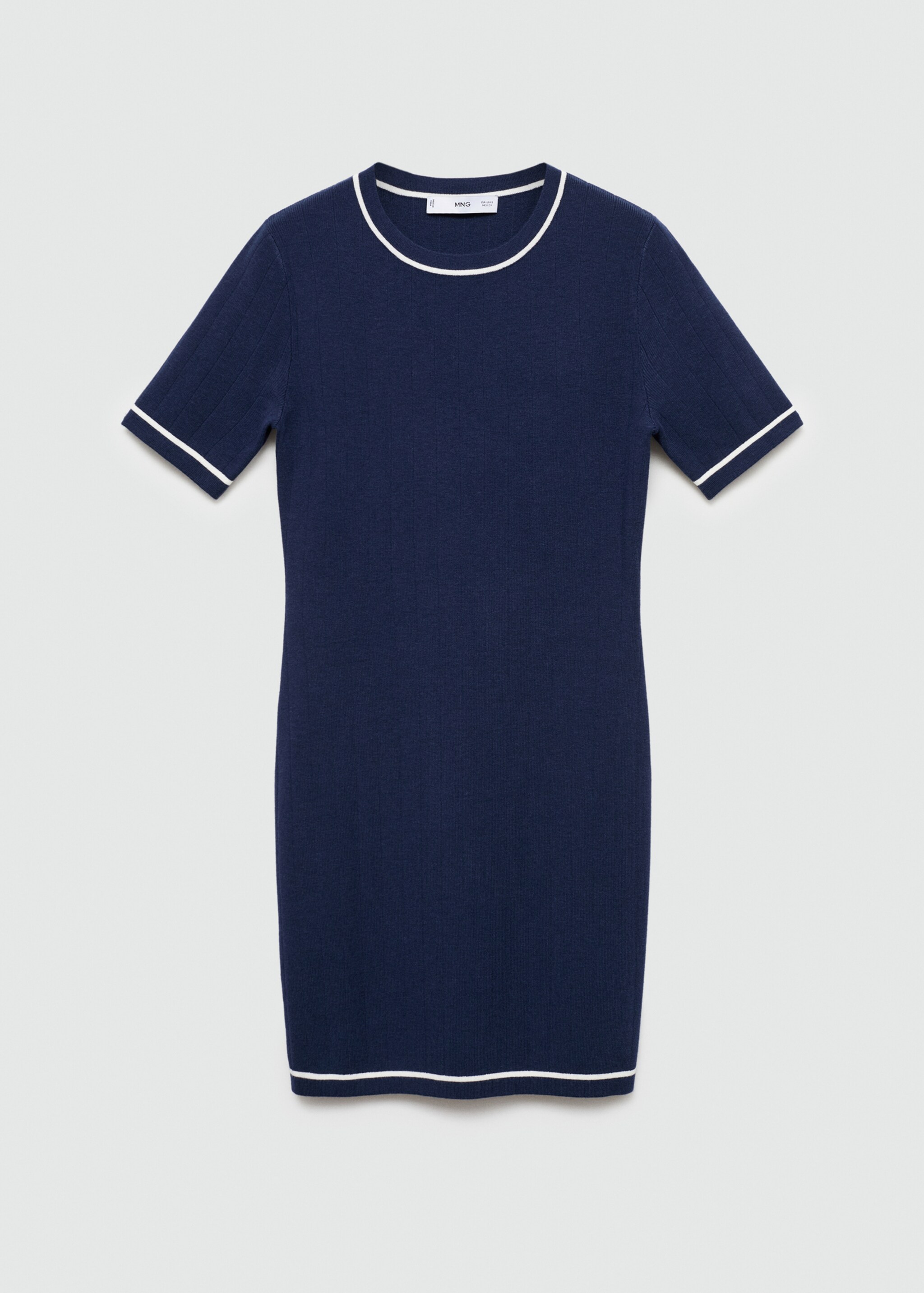 Short dress with contrasting trim - Article without model