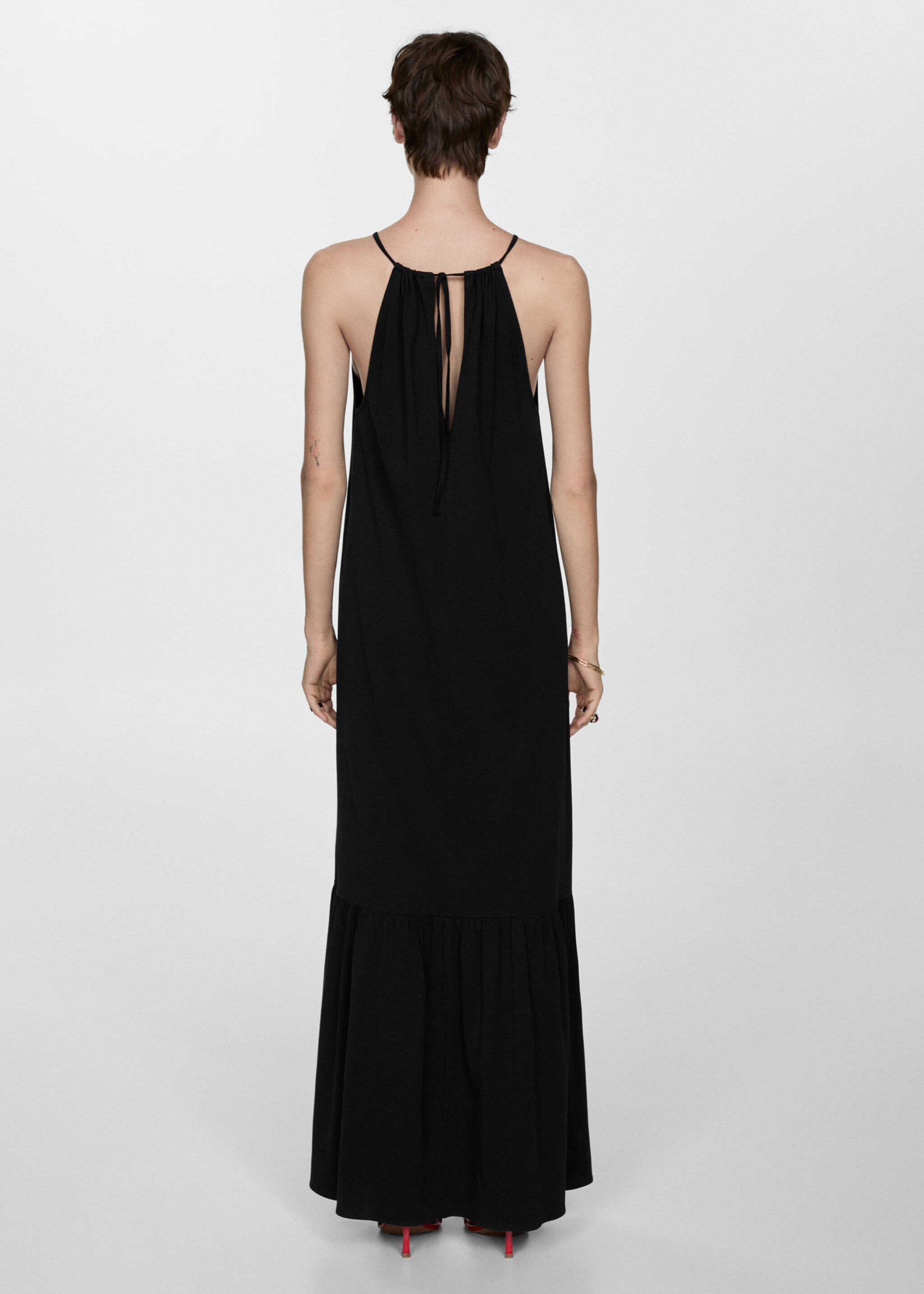 Vestido comprido algodão - Verso do artigo