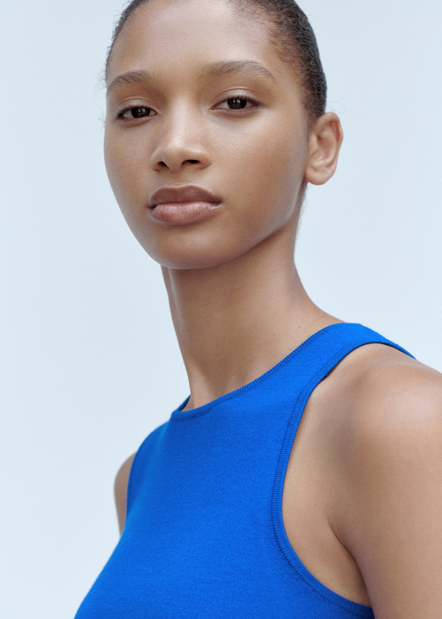Knitted cropped top - Details of the article 1