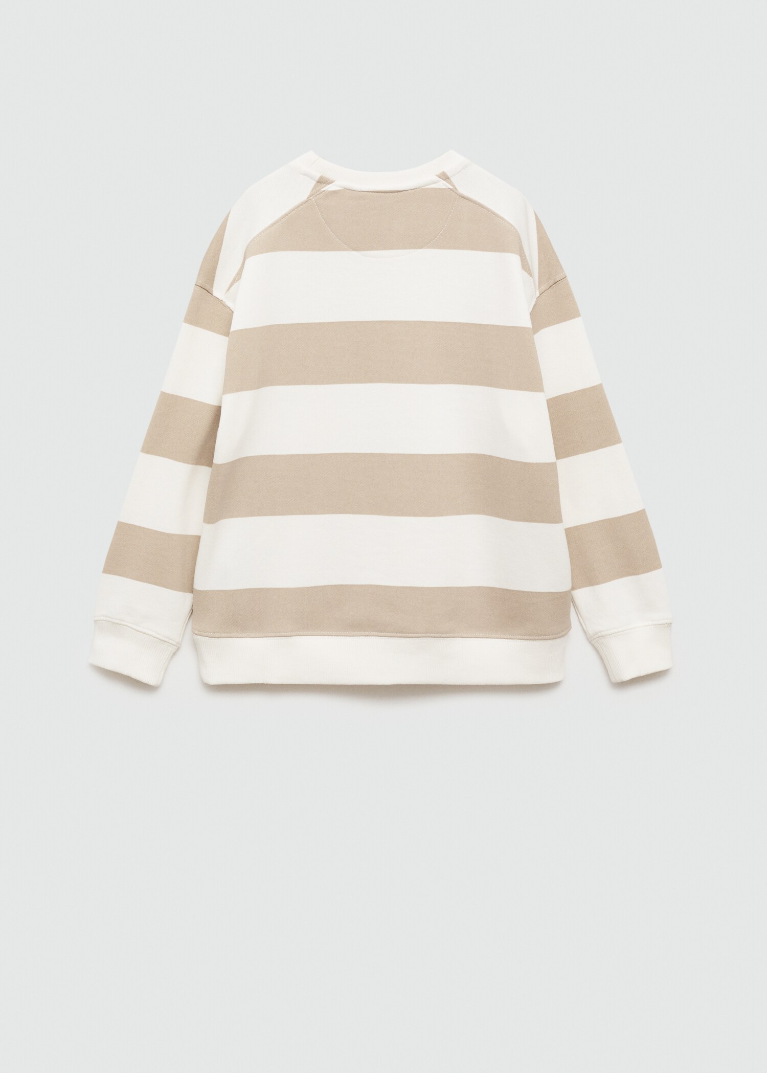 Striped cotton-blend sweatshirt - Reverse of the article