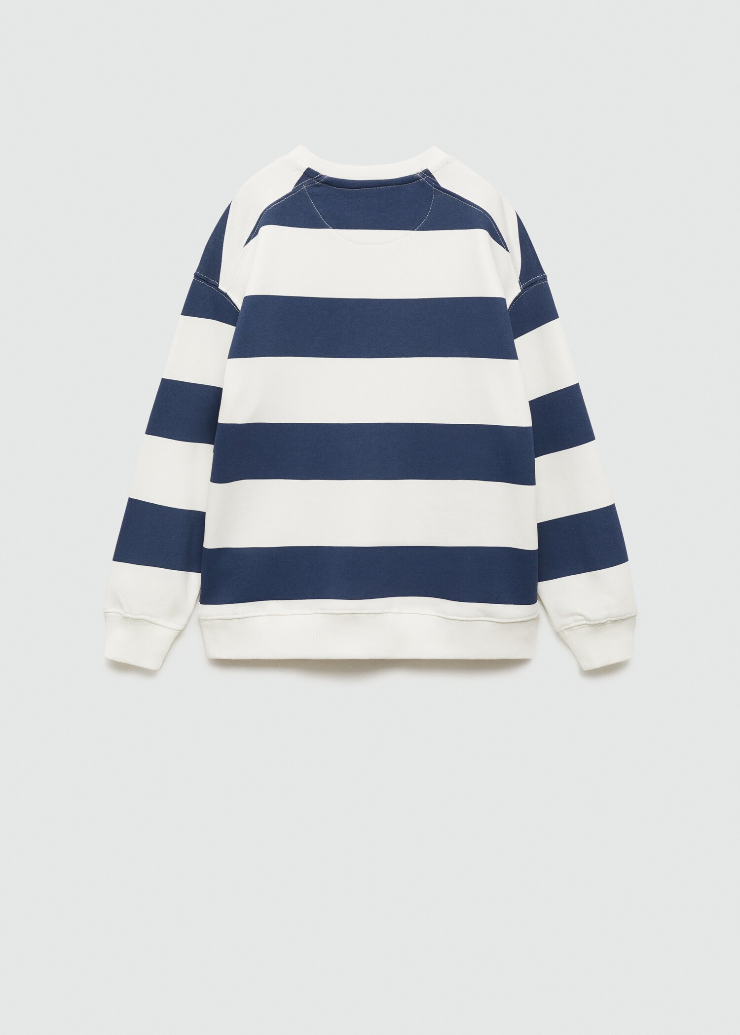 Sudadera algodón rayas - Reverso del artículo