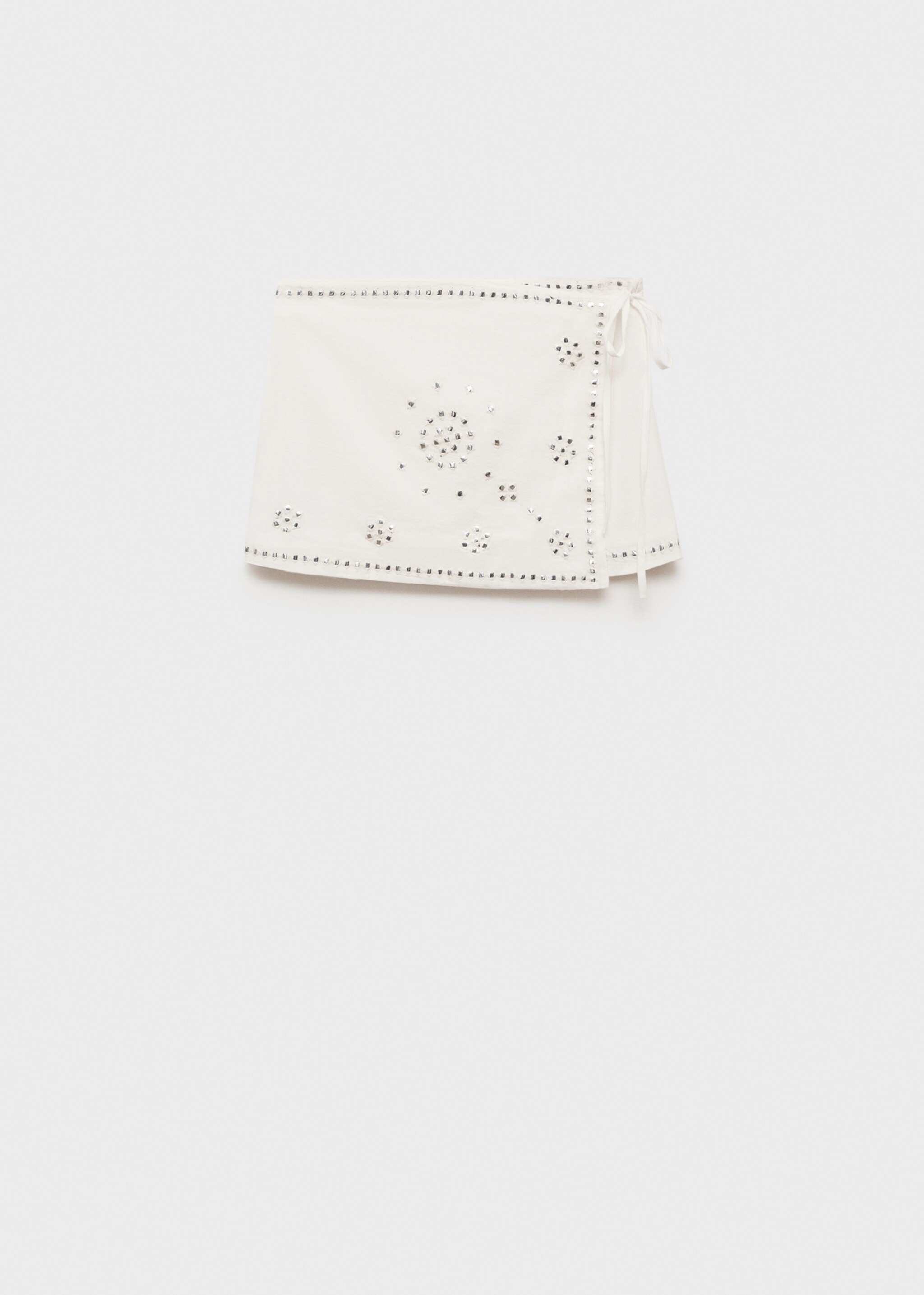 Mini skirt rhinestone bow - Article without model
