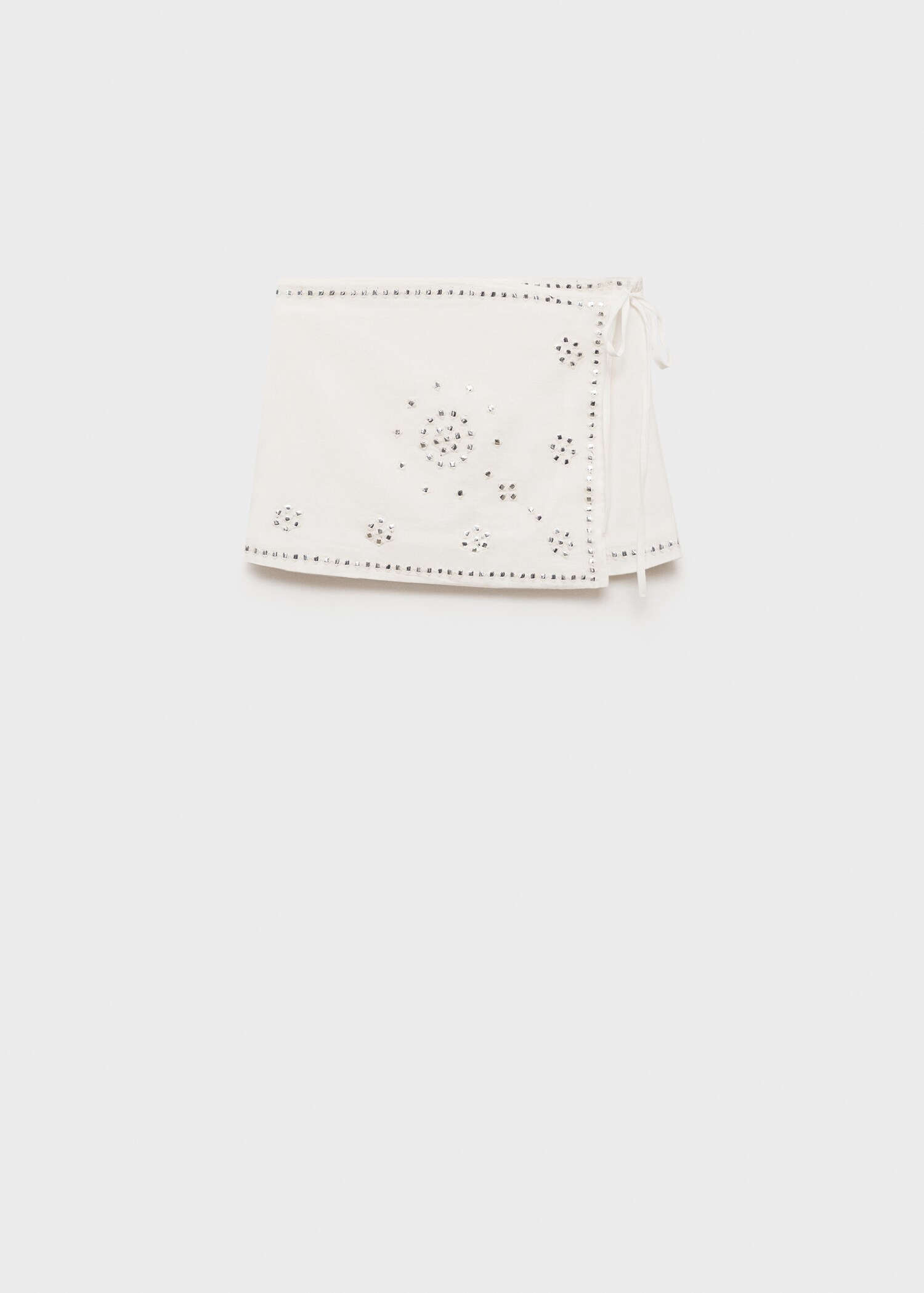 Mini skirt rhinestone bow - Article without model