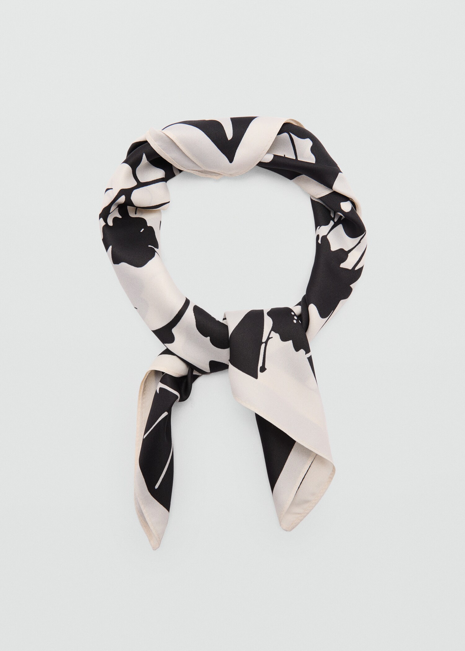 Floral-print scarf - Details of the article 1