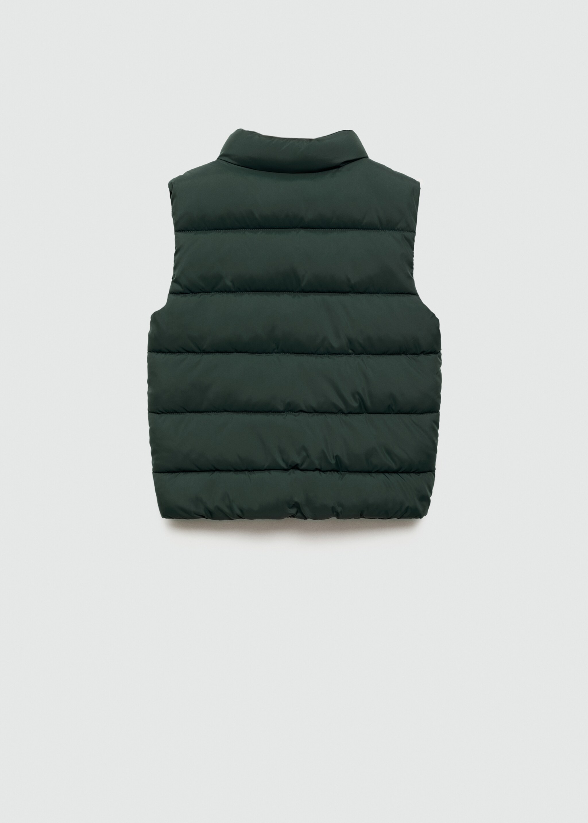 Quilted gilet - Reverse of the article, Dark Green. Ref: 77043267-00.