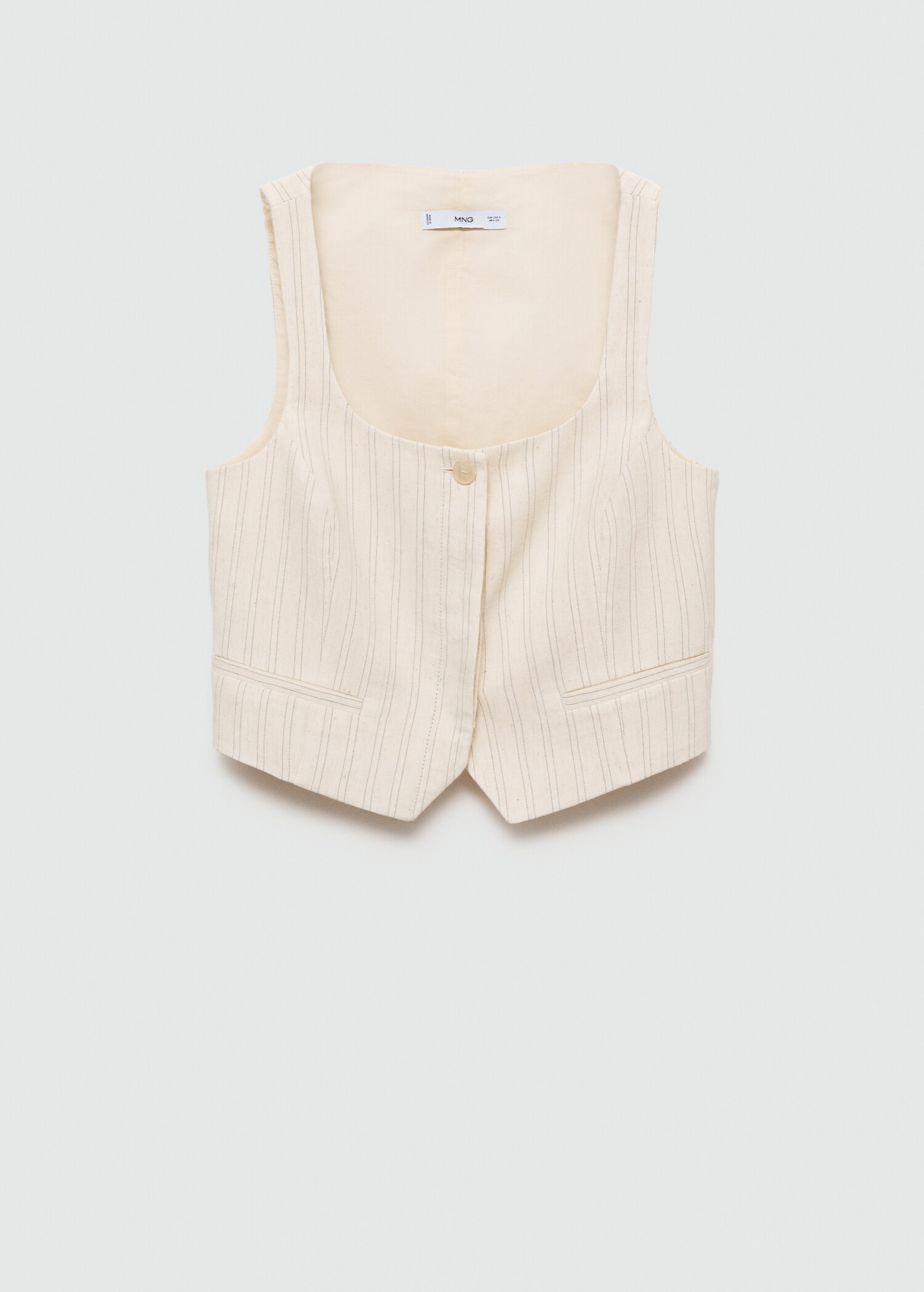 Striped suit waistcoat - Article without model