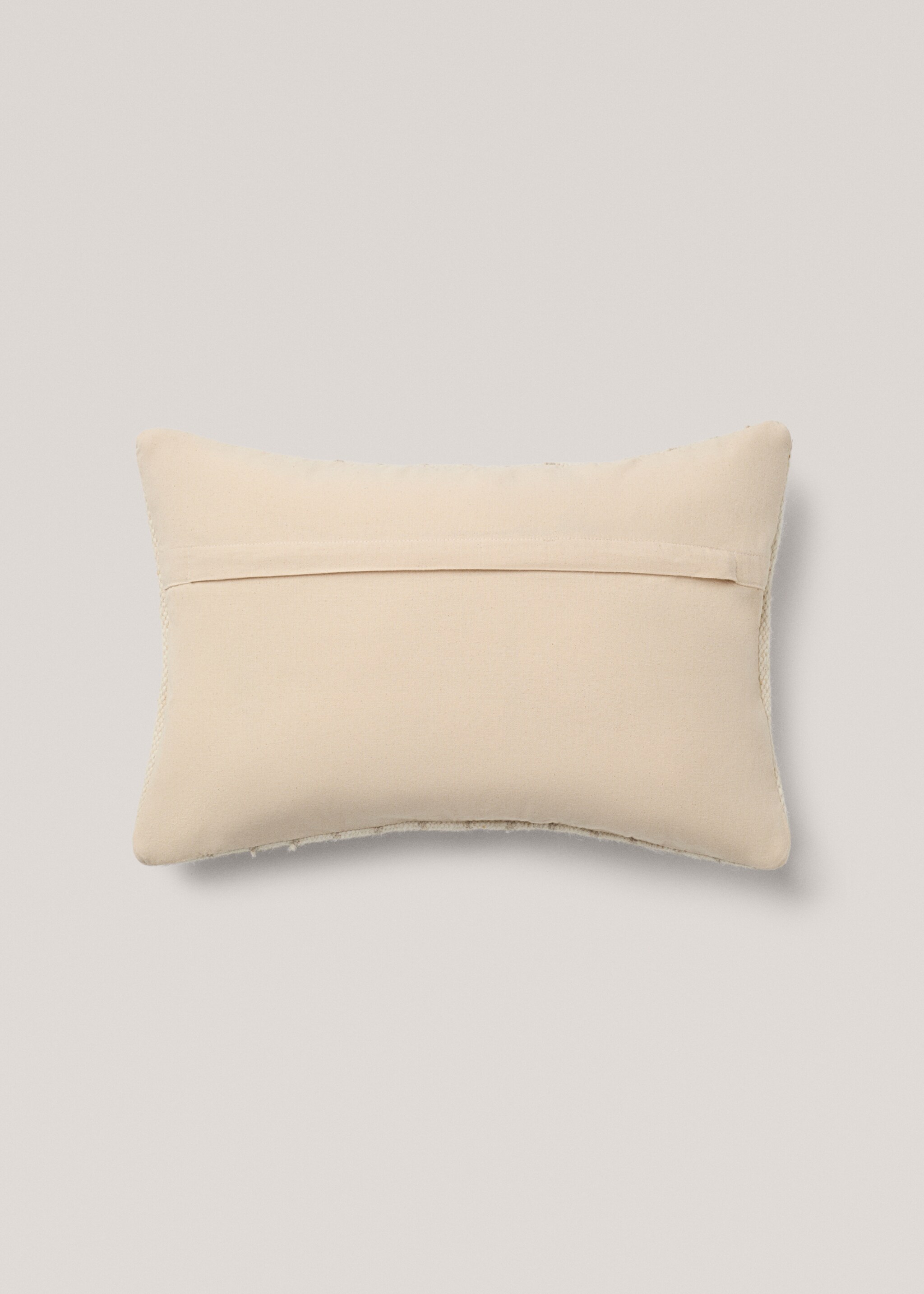 Wool cushion case - Details of the article 1, Light/Pastel Brown. Ref: 77043272-00.
